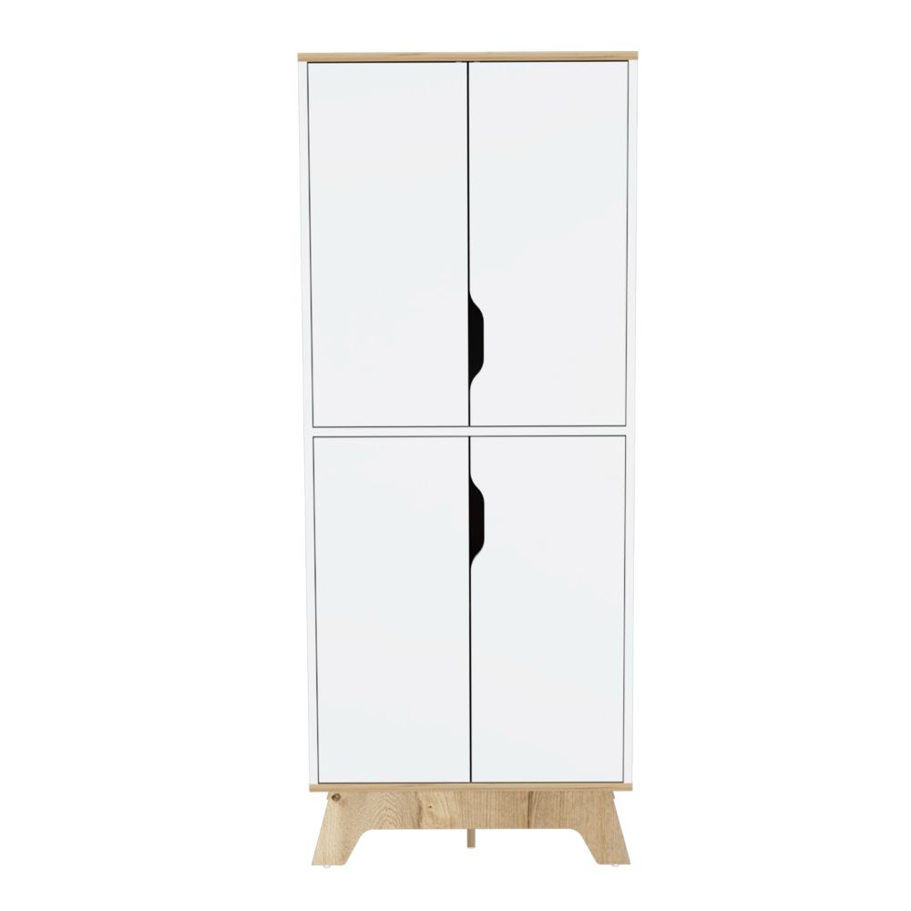 DESPENSA 4 PUERTAS BI-COLOR BLANCO Y DUNA 150,5X60X40 CM - 4