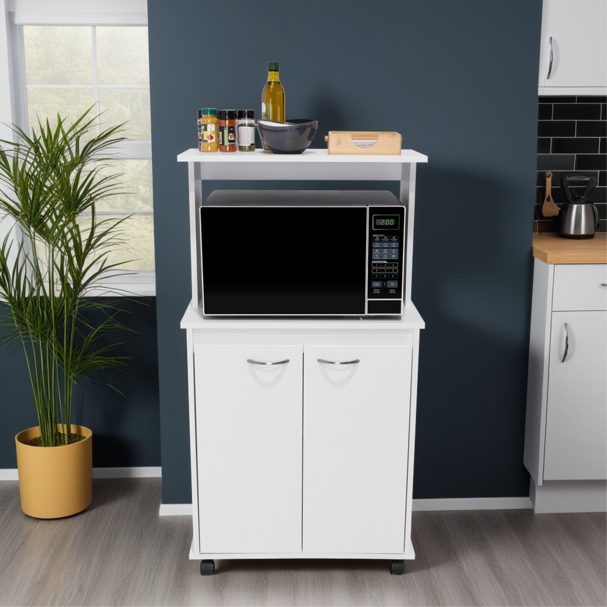 MUEBLE PARA MICROONDAS KITCHEN BLANCO 113,5X63X36 CM - 11