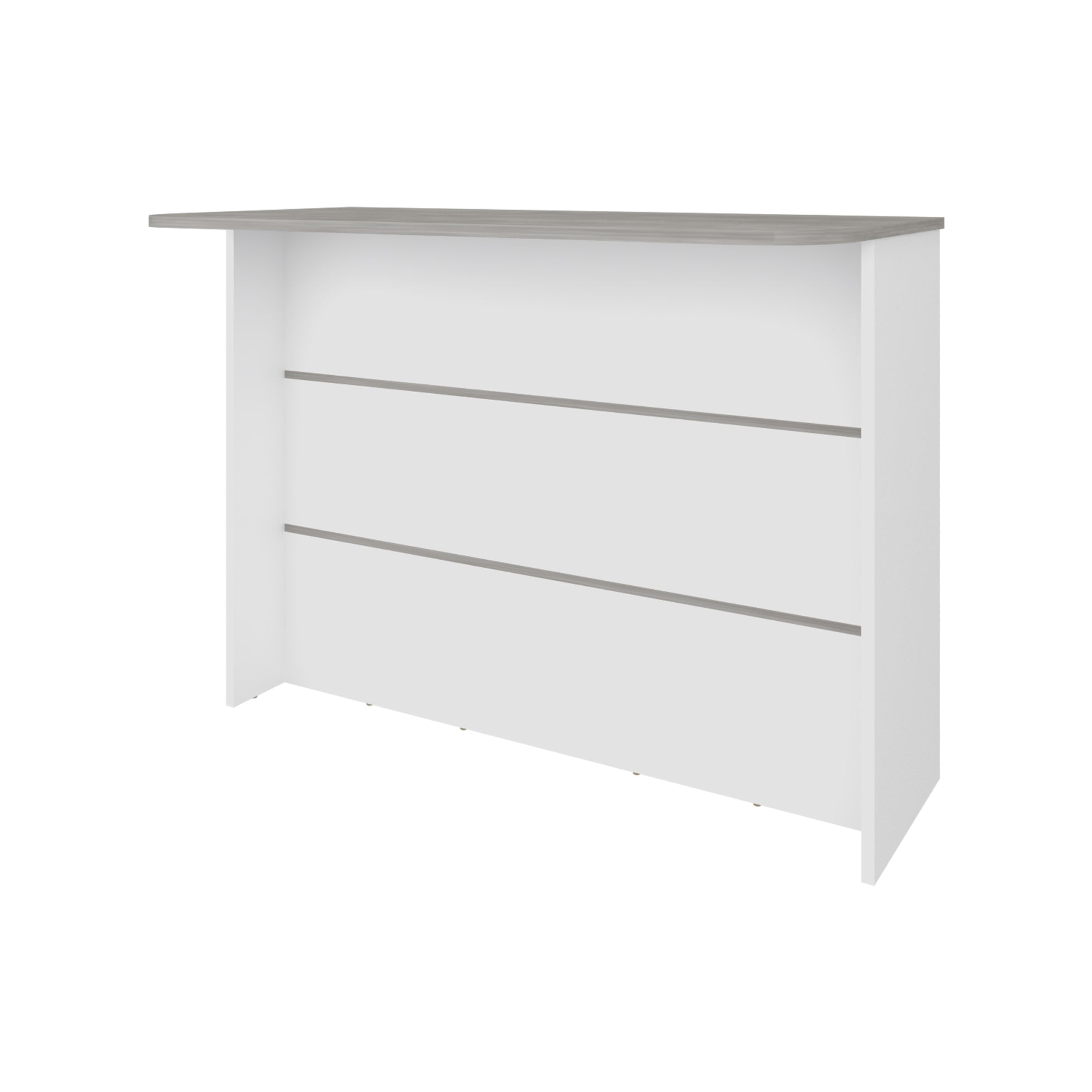 ISLA DE COCINA FENDI GRIS Y BLANCO 90X120X60 CM - 3