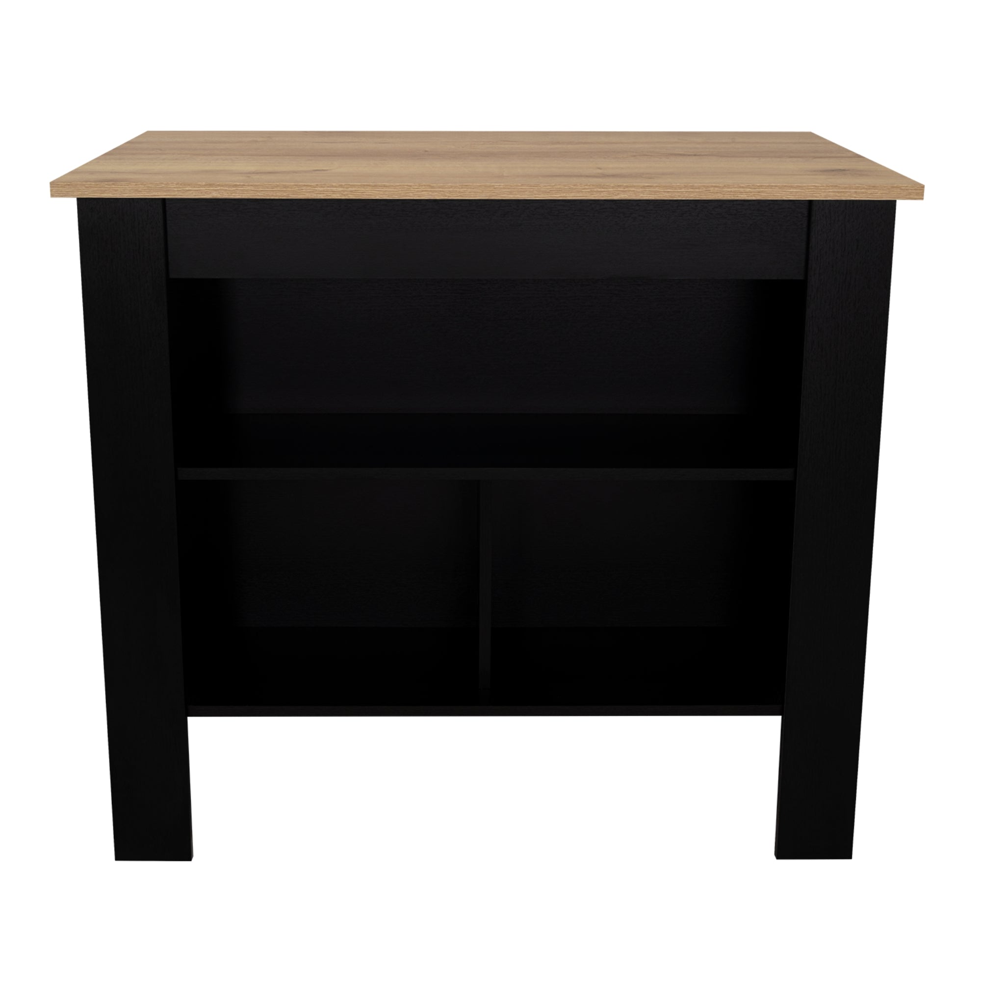 ISLA DE COCINA CALA 90X103X70 CM WENGUE Y DUNA - 4