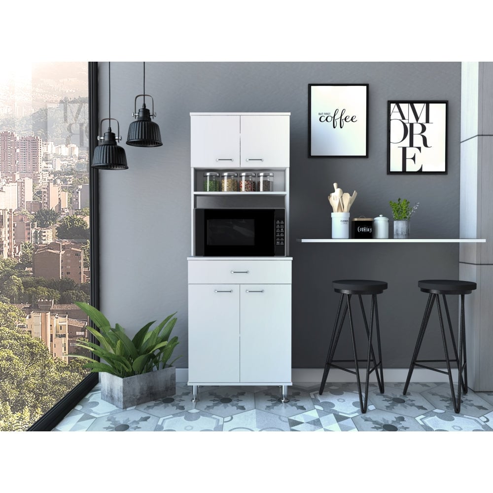 MUEBLE PARA MICROONDAS KITCHEN-60 BLANCO 169X60X35,1 CM - 10