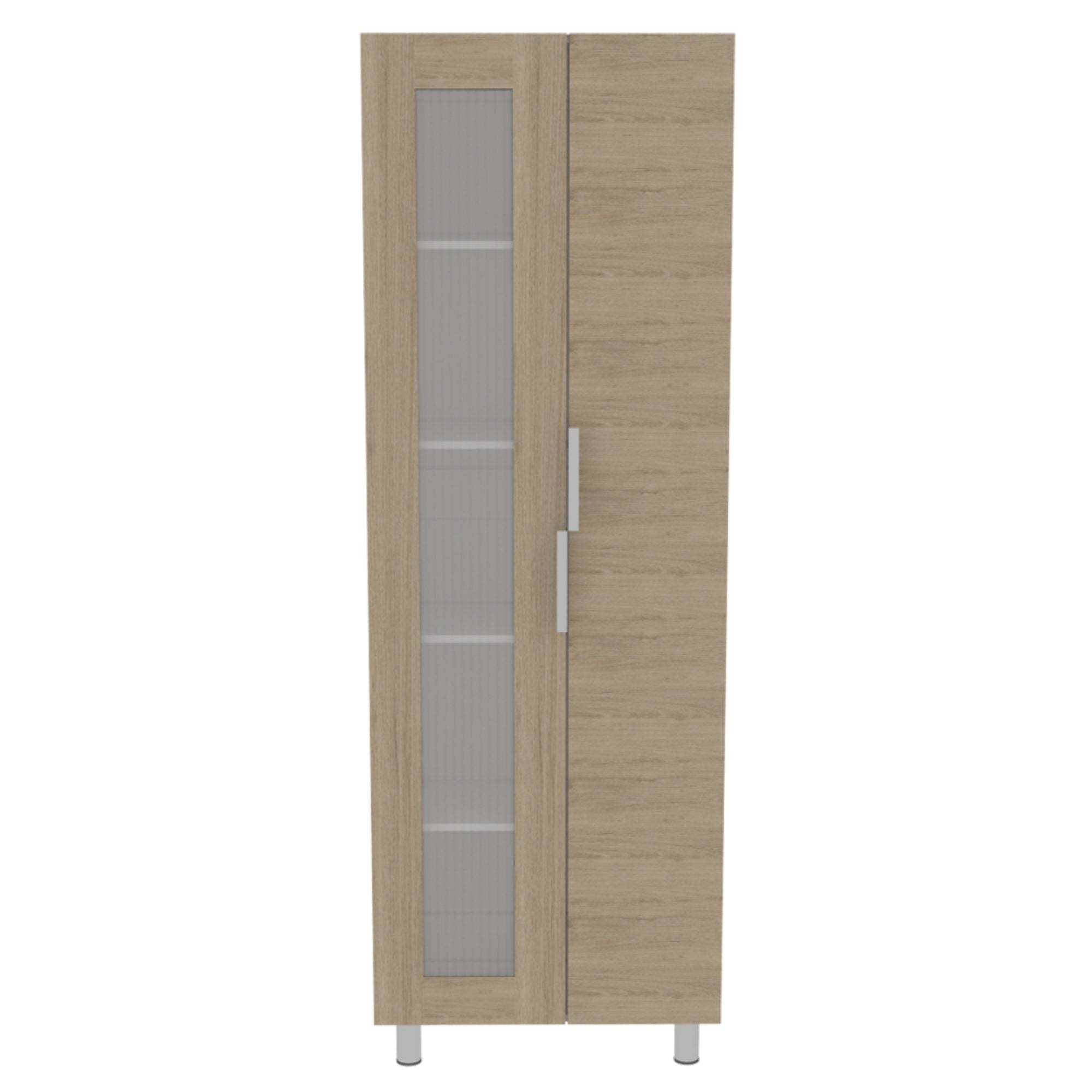 DESPENSA FENDI 2 PUERTAS 205X70X35,8 CM ROVERE Y BLANCO - 4