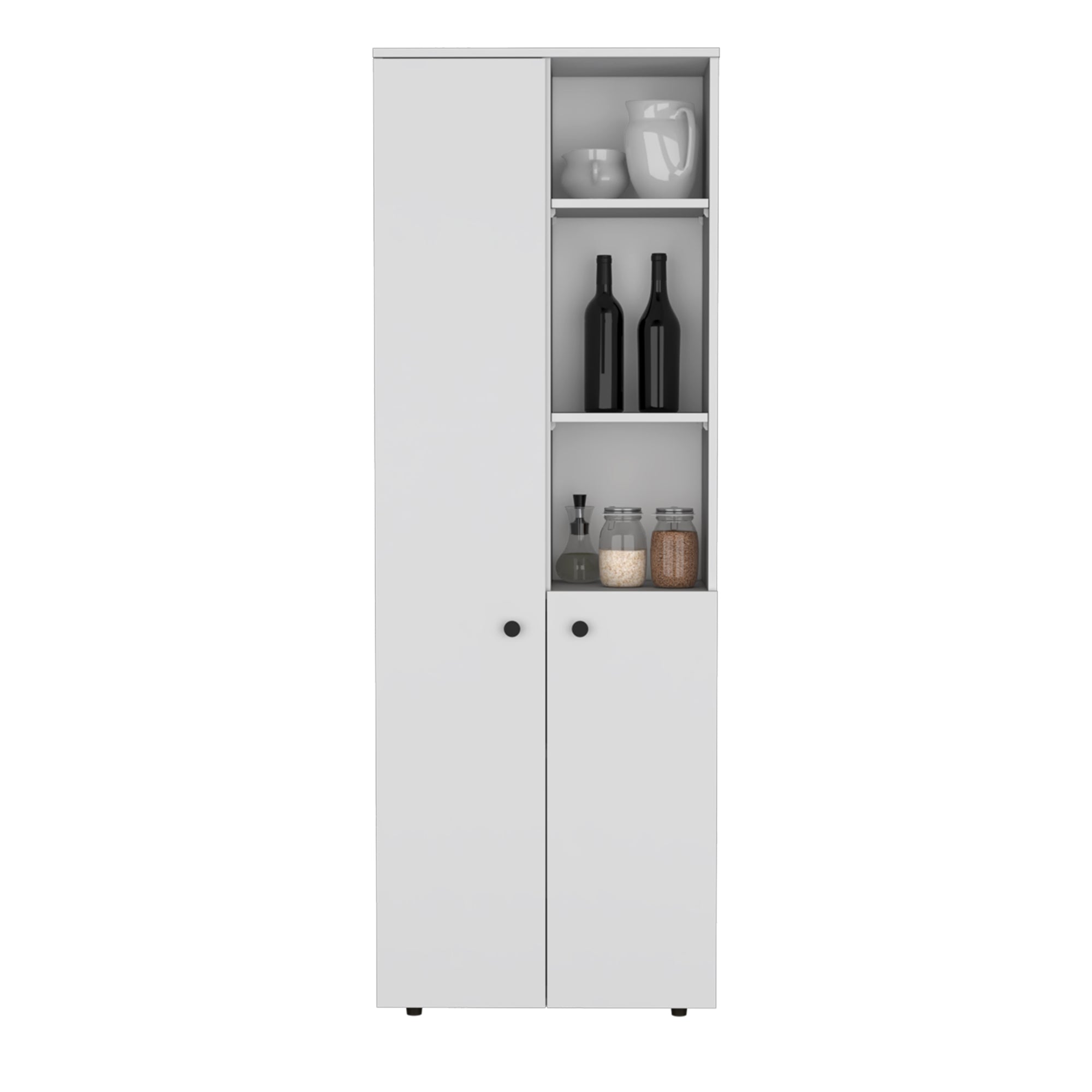 MUEBLE DESPENSA KONIK 2 PUERTAS BLANCO 170X30X60 CM - 1