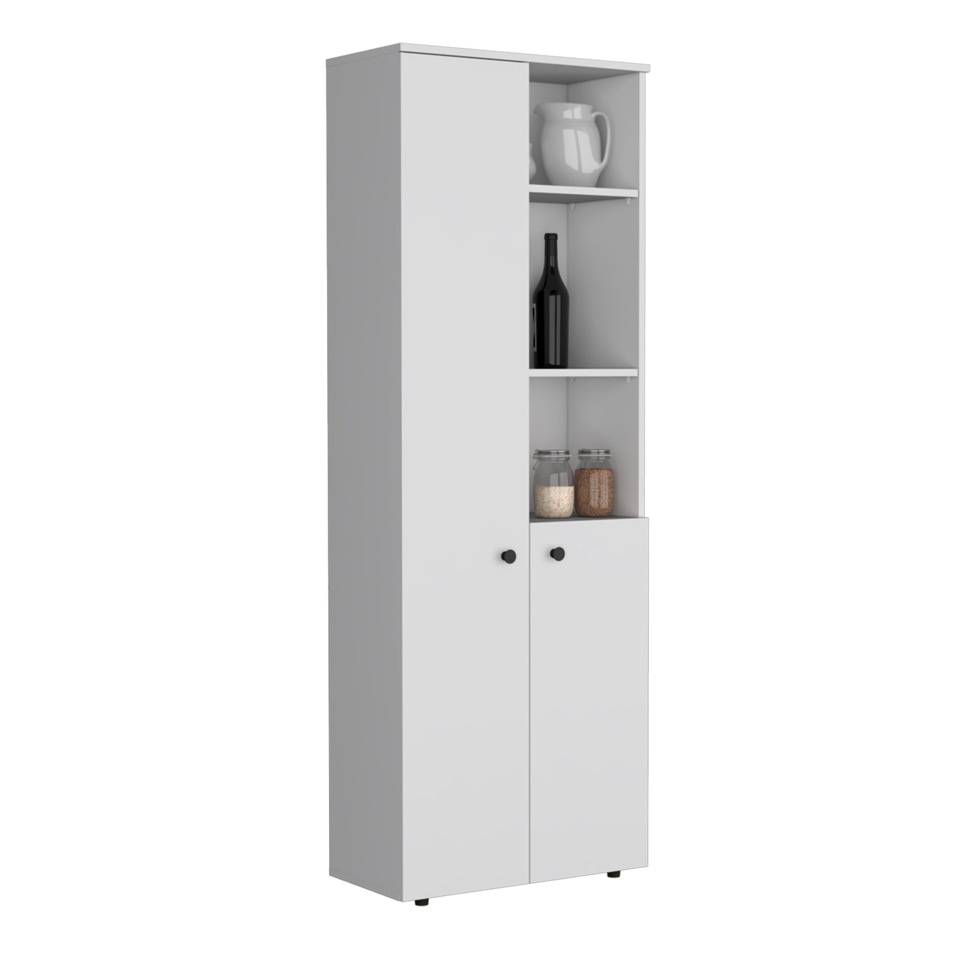 MUEBLE DESPENSA KONIK 2 PUERTAS BLANCO 170X30X60 CM - 2