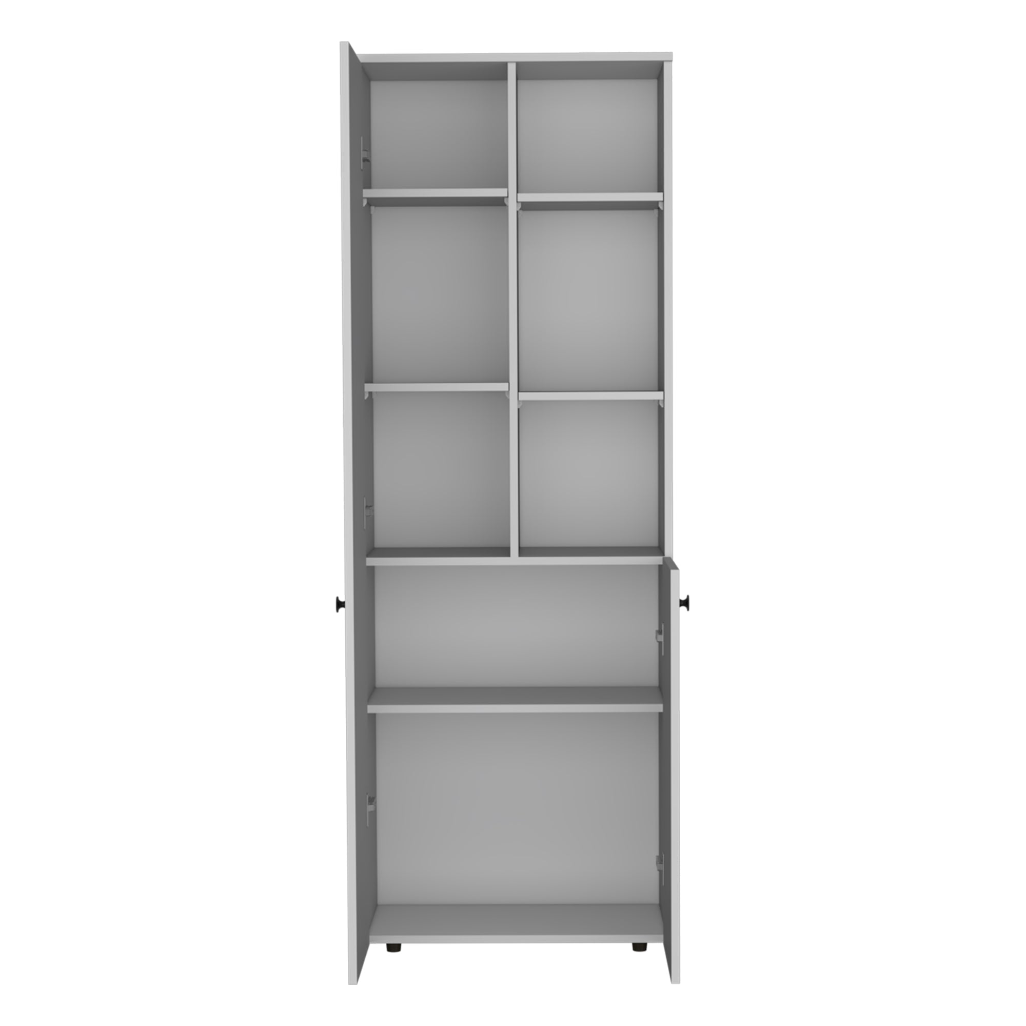 MUEBLE DESPENSA KONIK 2 PUERTAS BLANCO 170X30X60 CM - 4