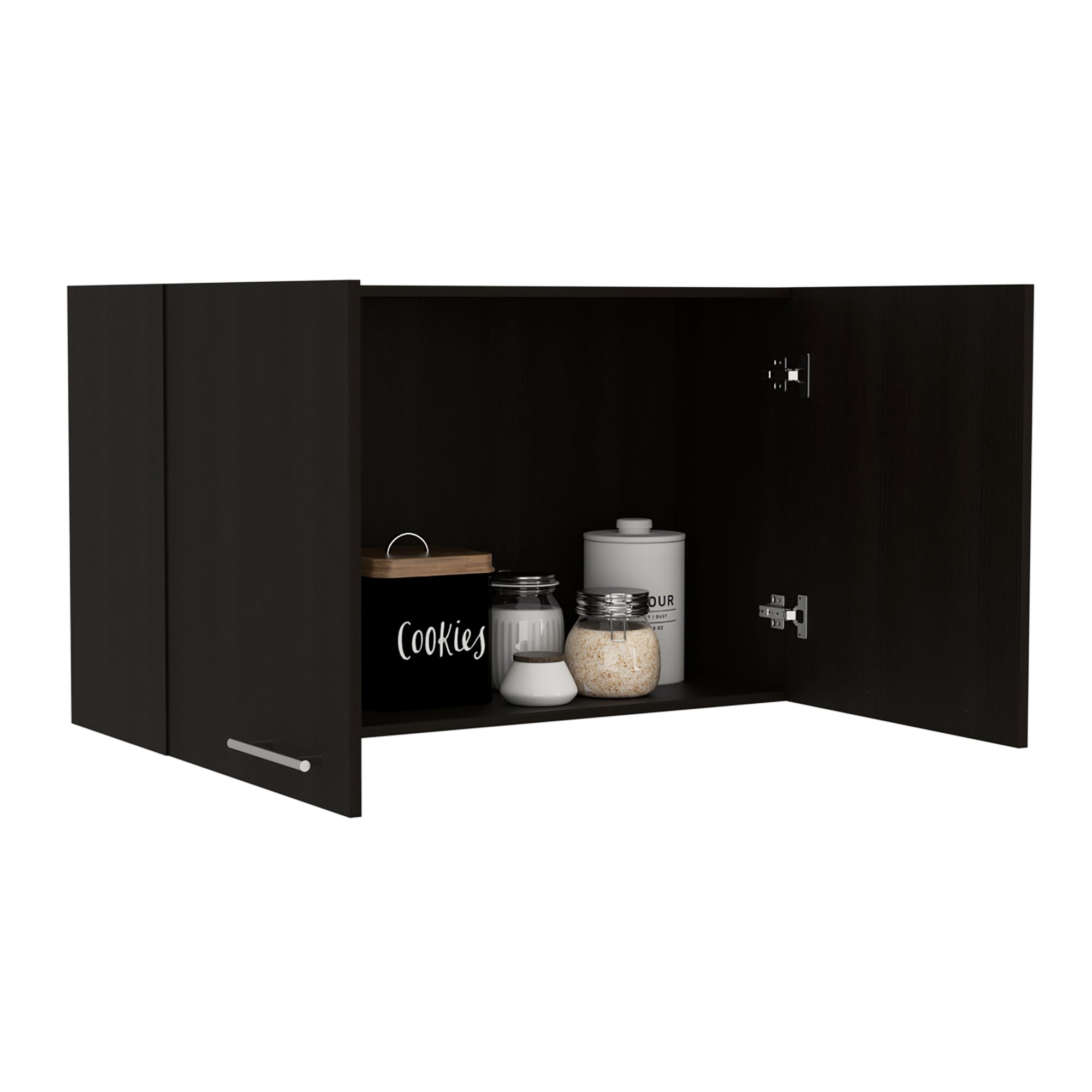 MUEBLE DE COCINA AEREO MANCHESTER 2 PUERTAS WENGUE - 1
