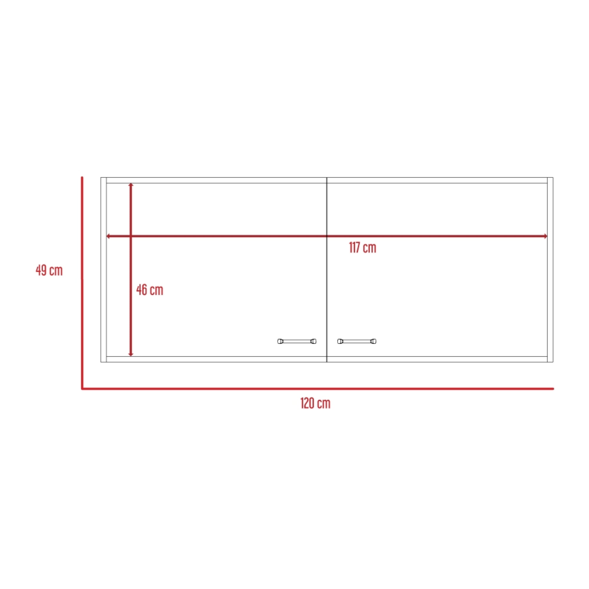 MUEBLE DE COCINA MURAL NAPOLES 120CM BLANCO - 8