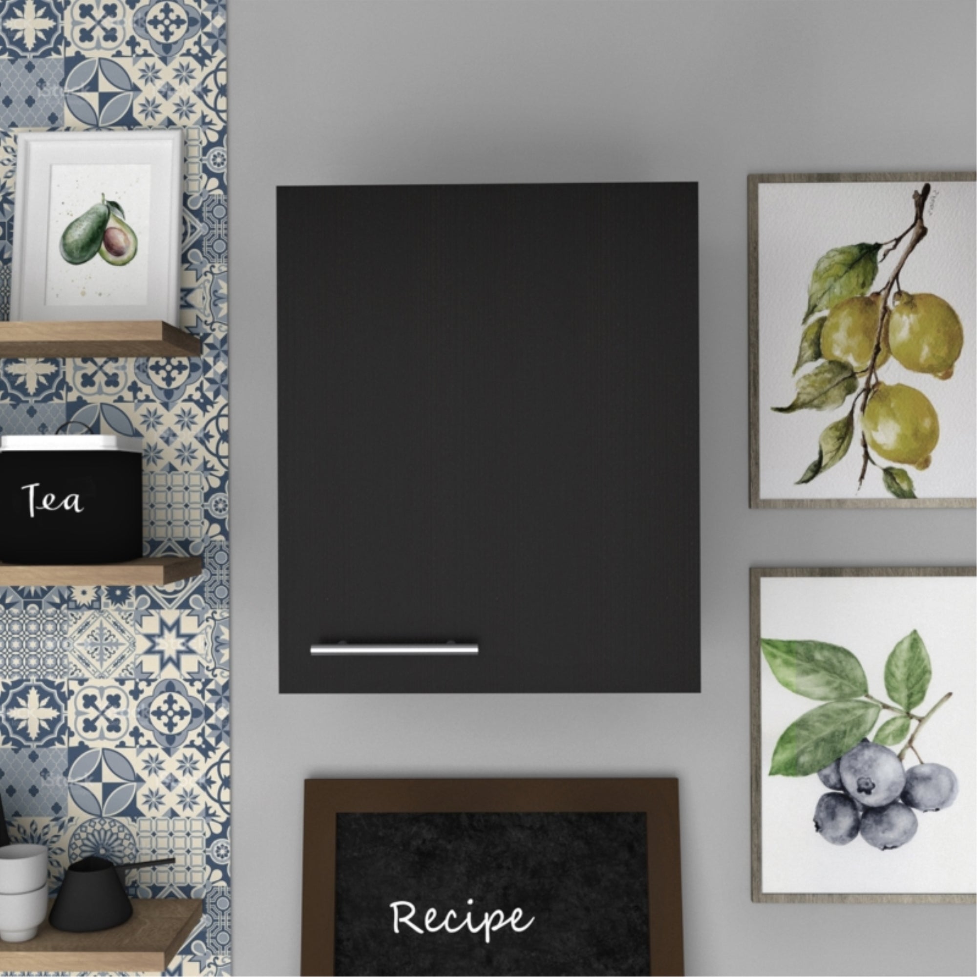 MUEBLE DE COCINA AEREO 1 PUERTA MANCHESTER WENGUE 60X50X33,5 CM - 5