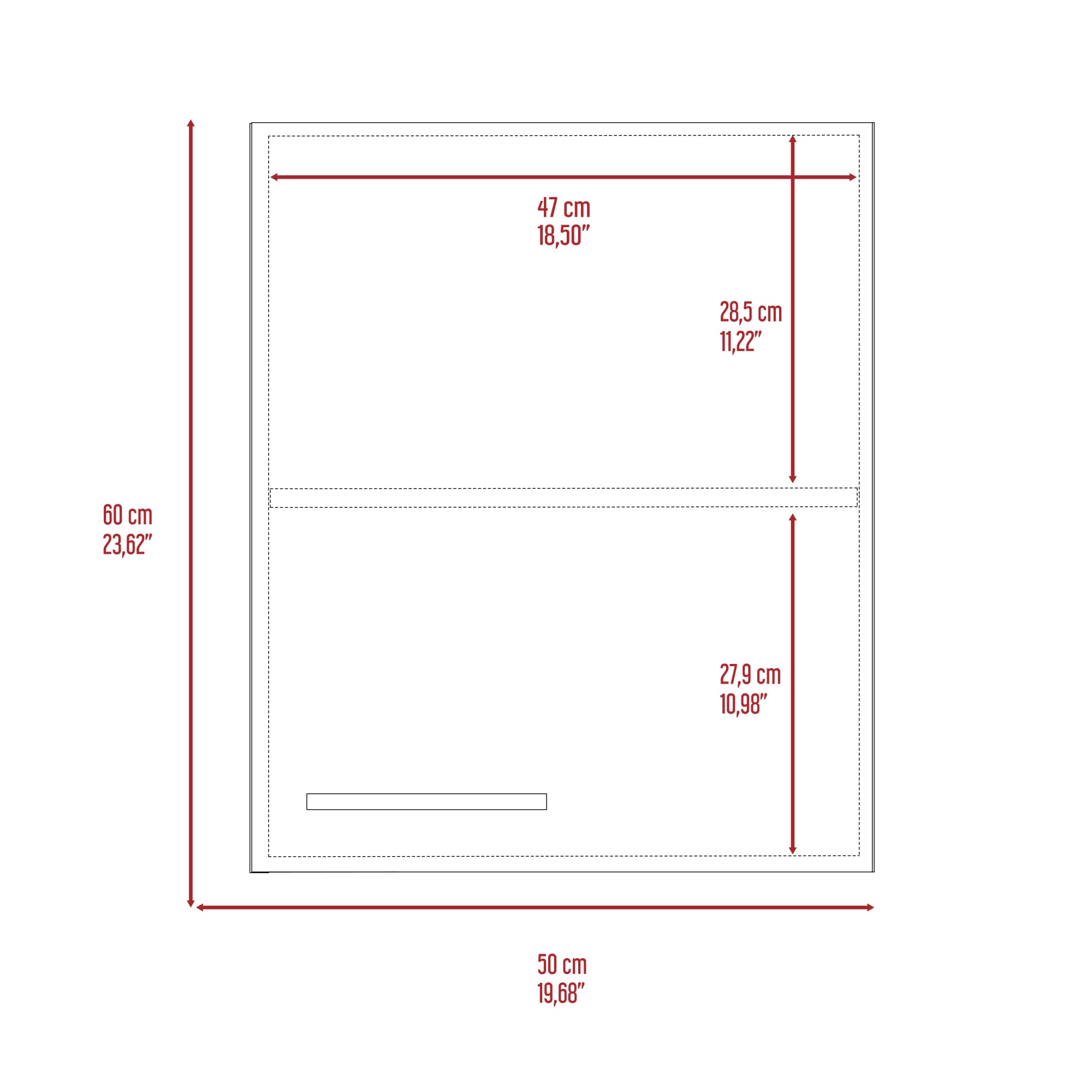 MUEBLE DE COCINA AEREO 1 PUERTA MANCHESTER WENGUE 60X50X33,5 CM - 8