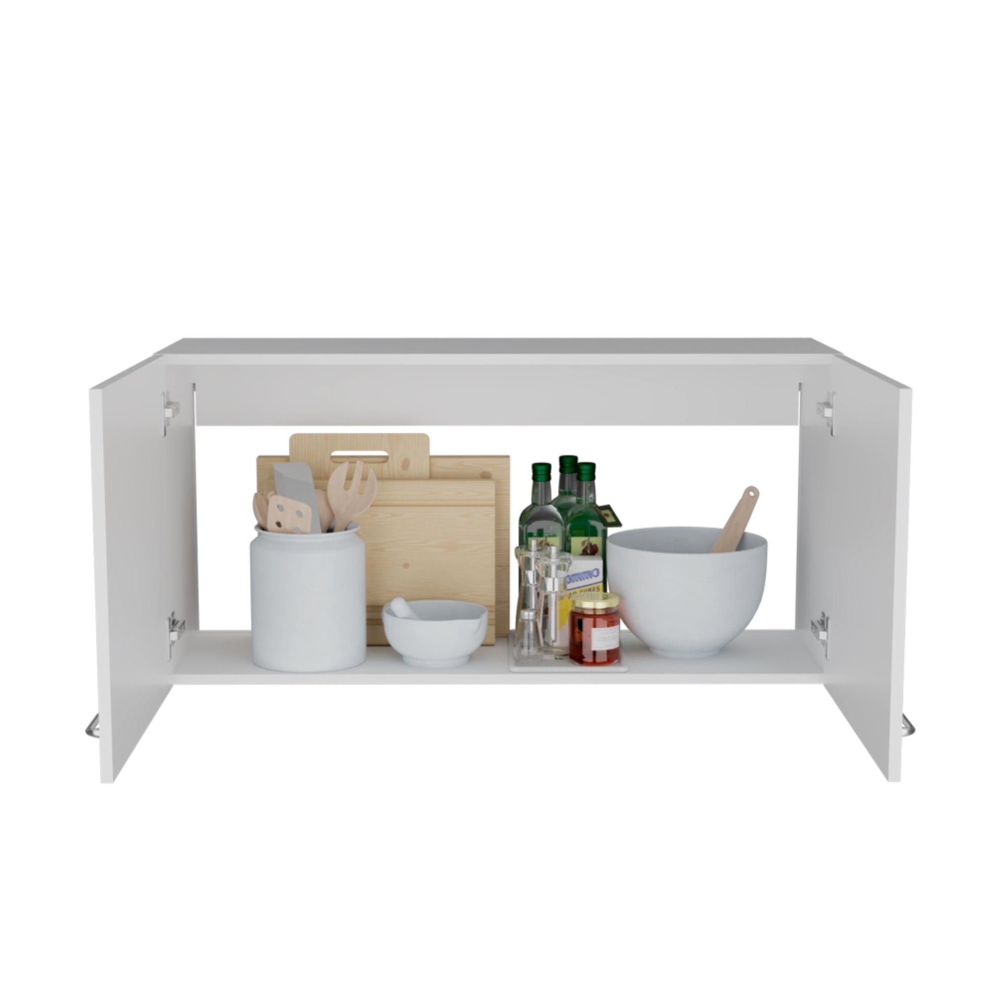MUEBLE DE COCINA MURAL NAPOLES 100 CM BLANCO 2 PUERTAS - 2