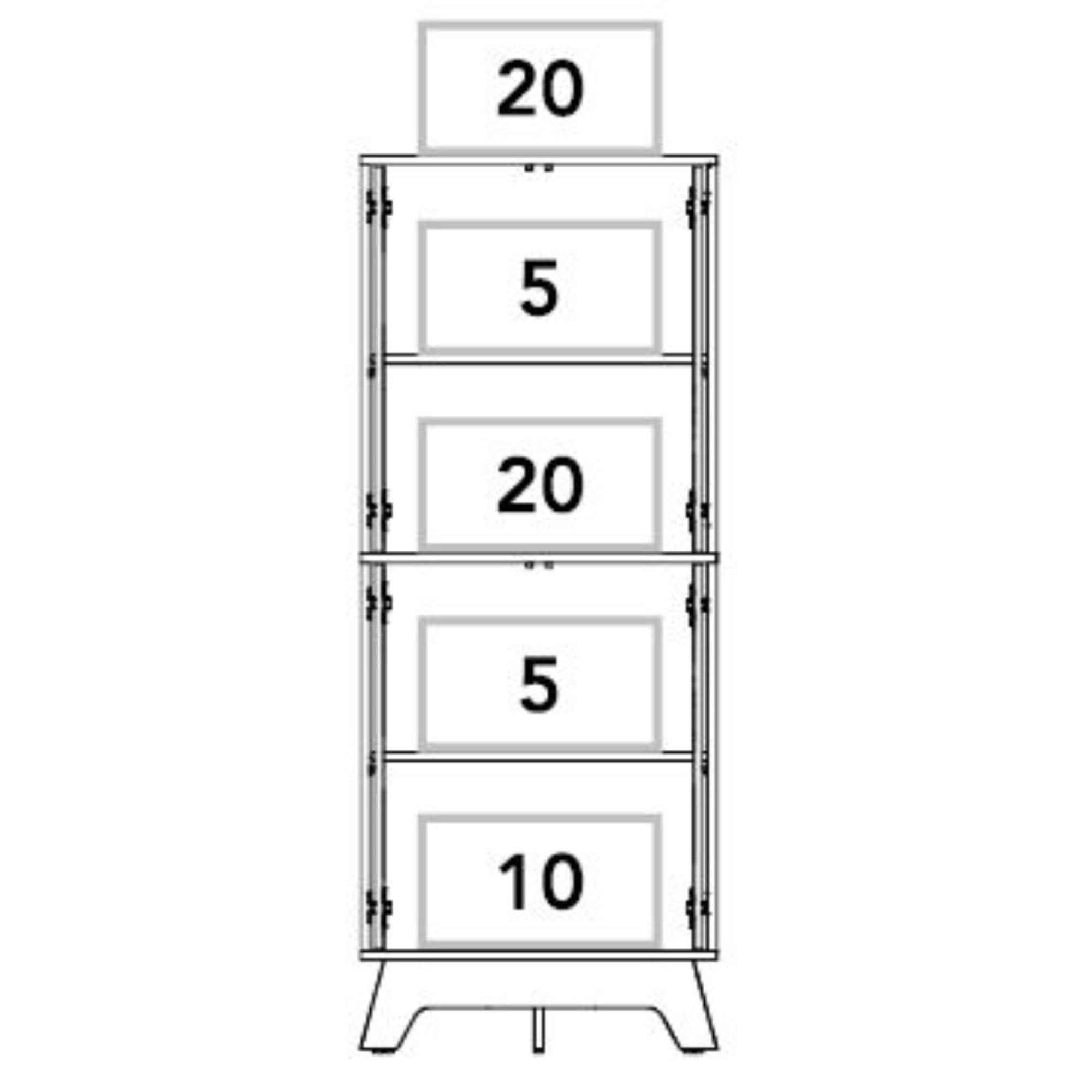 DESPENSA 4 PUERTAS BI-COLOR DUNA Y BLANCO 150,5X60X40 CM - 3
