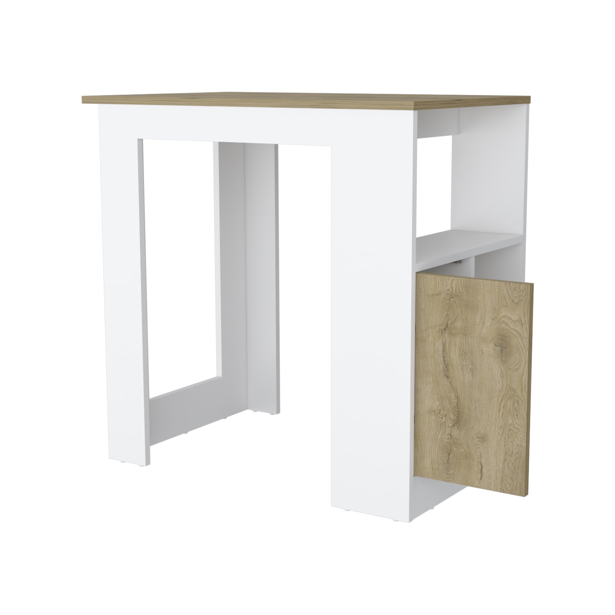 ISLA DE COCINA STIRLING 1 PUERTA BLANCO Y MACADAMIA 91,3X92X59 CM - 4