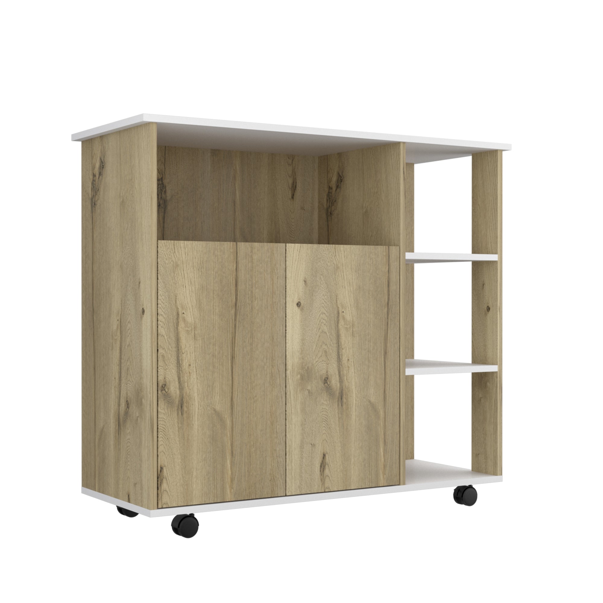 MUEBLE DE COCINA AUXILIAR 2 PUERTAS DUNA Y BLANCO 90X100X40 CM - 6
