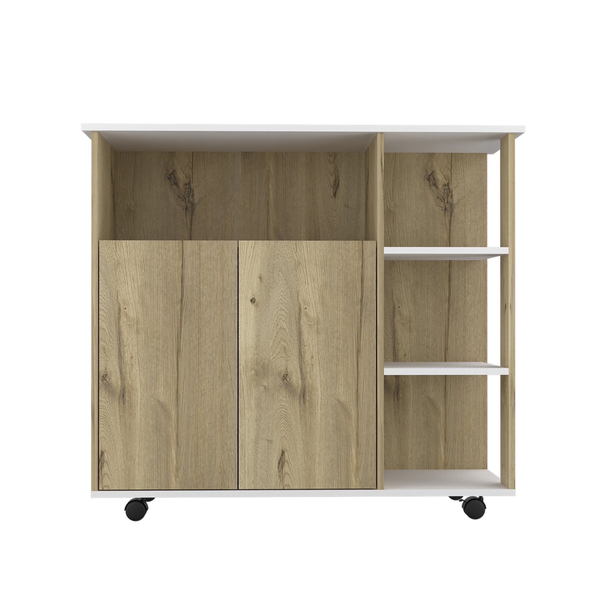 MUEBLE DE COCINA AUXILIAR 2 PUERTAS DUNA Y BLANCO 90X100X40 CM - 7