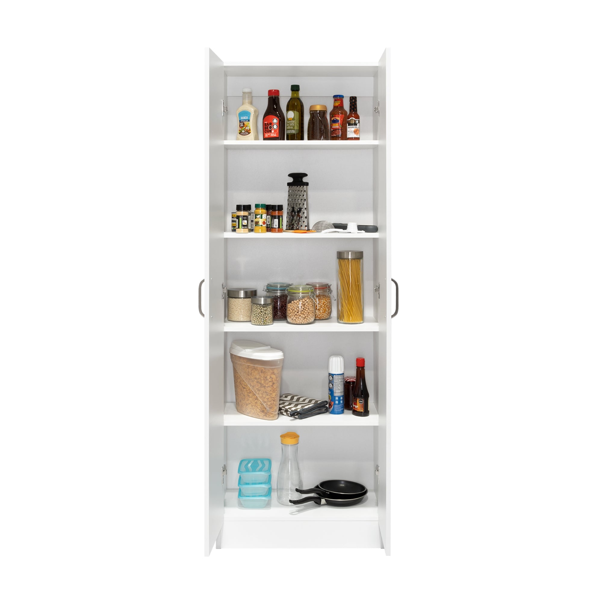 MUEBLE DESPENSA 2 PUERTAS BLANCO 180X60X30 CM - 4