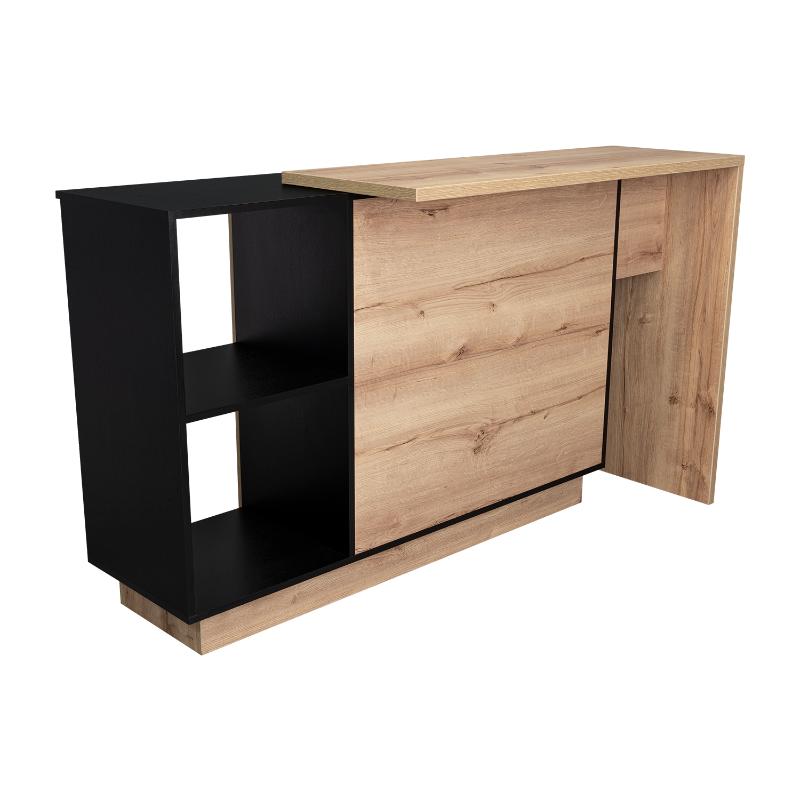 ISLA DE COCINA SICILIA 2 PUERTAS DUNA Y WENGUE 90X150X60 CM - 8