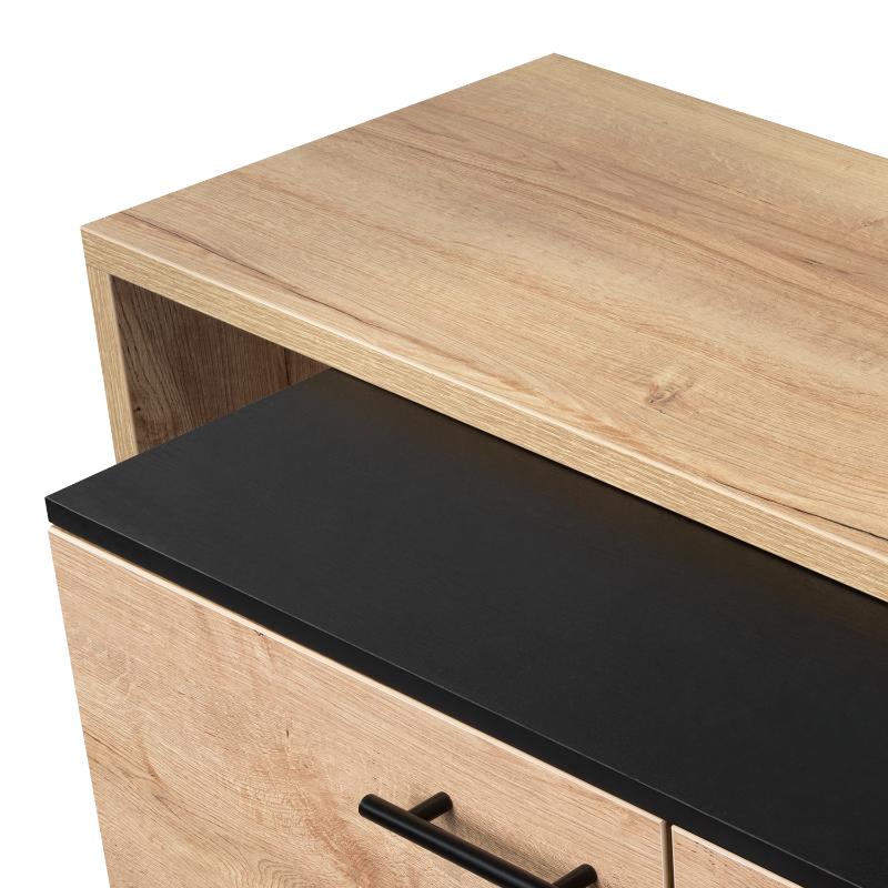 ISLA DE COCINA SICILIA 2 PUERTAS DUNA Y WENGUE 90X150X60 CM - 10