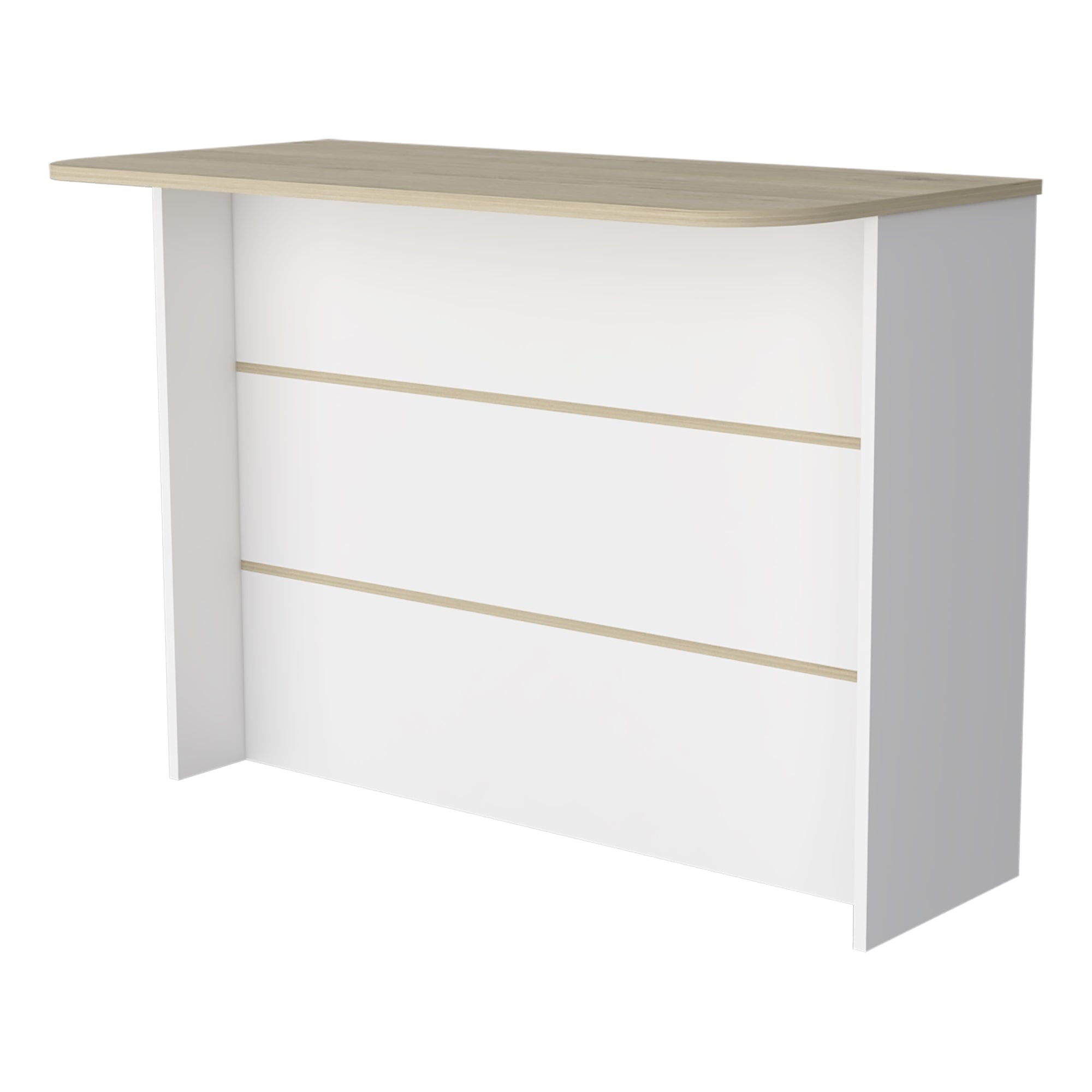 ISLA DE COCINA FENDI ROVERE Y BLANCO 90X120X60 CM - 3