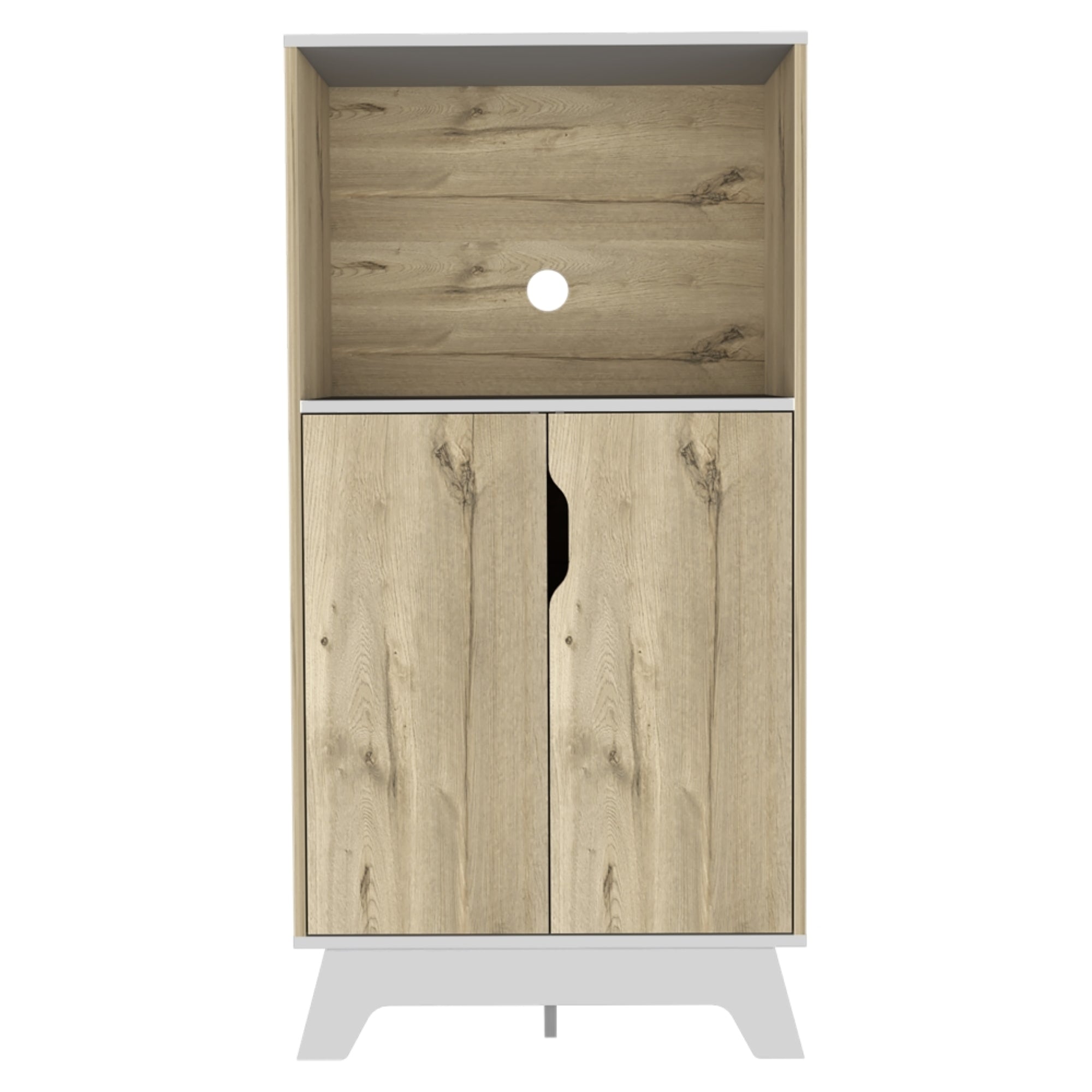 MUEBLE PARA MICROONDAS BI-COLOR 130X65X40 CM DUNA Y BLANCO - 7