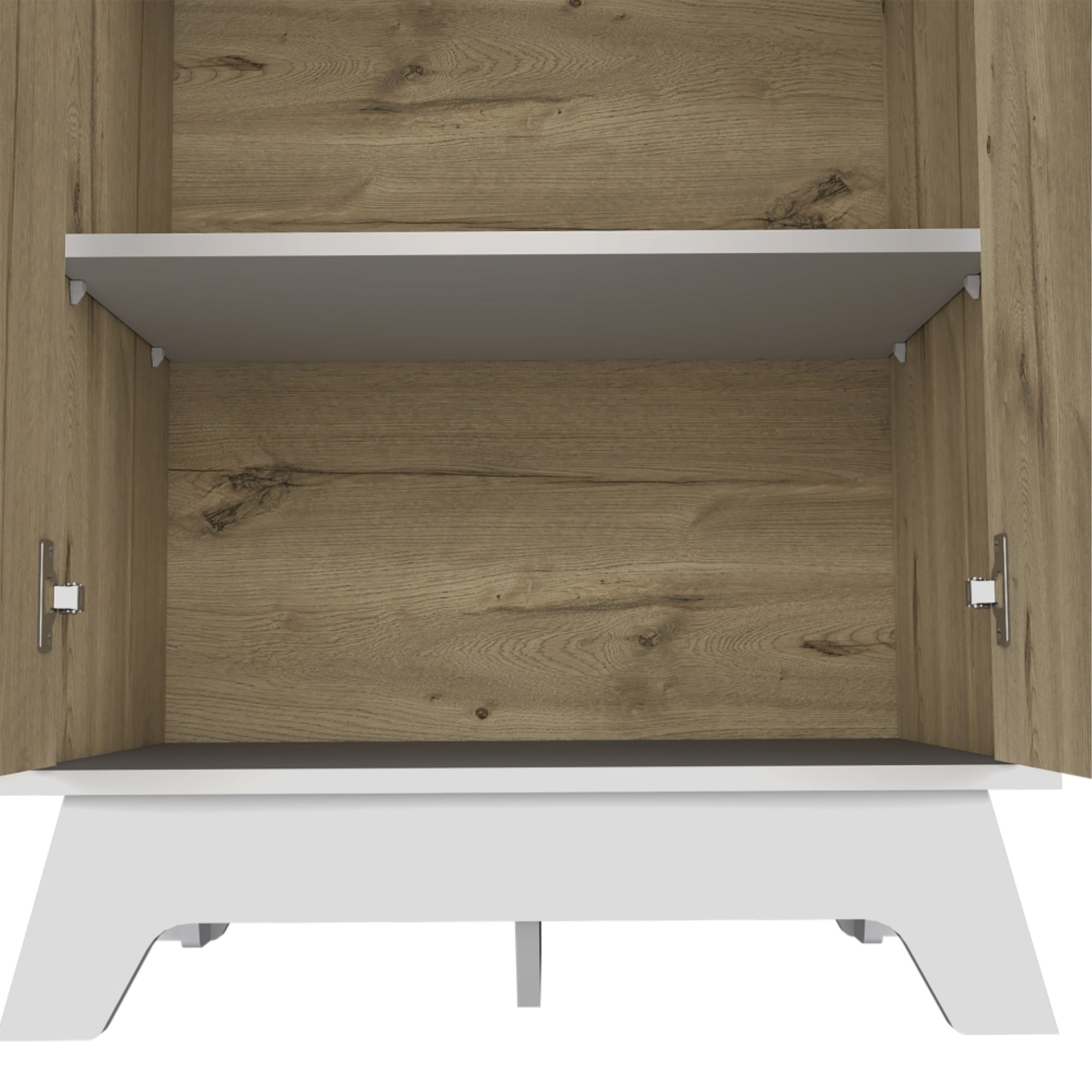 MUEBLE PARA MICROONDAS BI-COLOR 130X65X40 CM DUNA Y BLANCO - 9