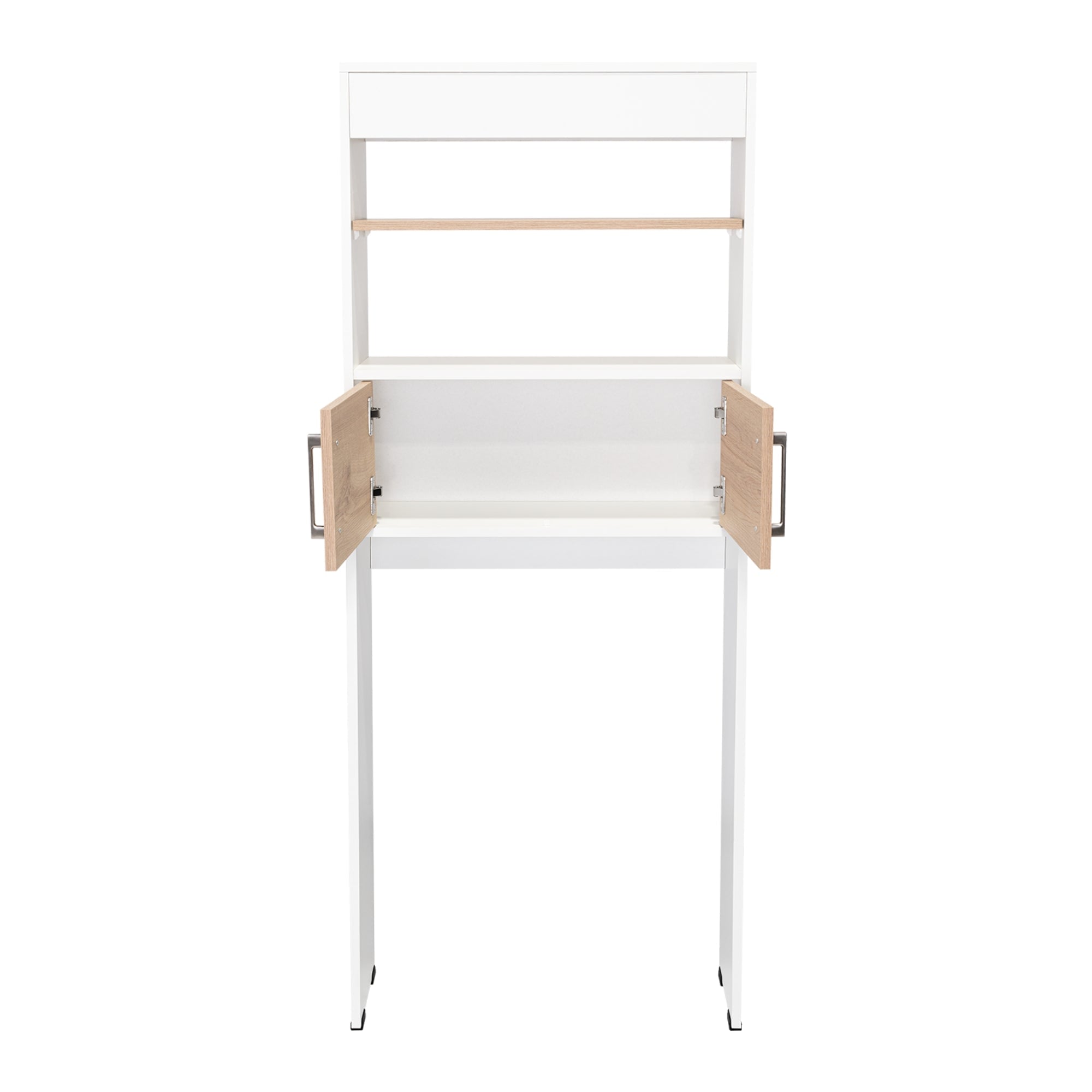 ESTANTE WC MADRID 2 PUERTAS 160X62,4X20,3 CM BLANCO Y DUNA - 9