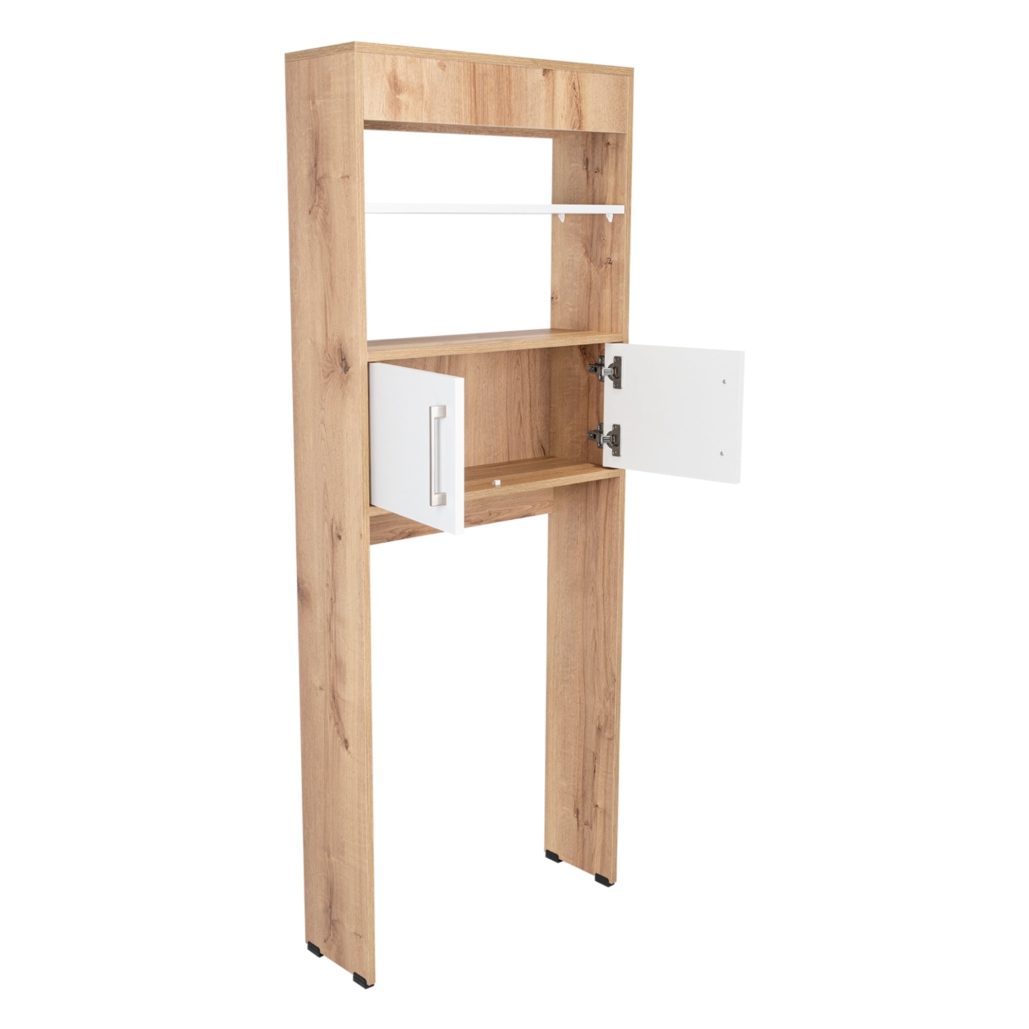 ESTANTE WC MADRID 2 PUERTAS 160X62,4X20,3 CM DUNA Y BLANCO - 5