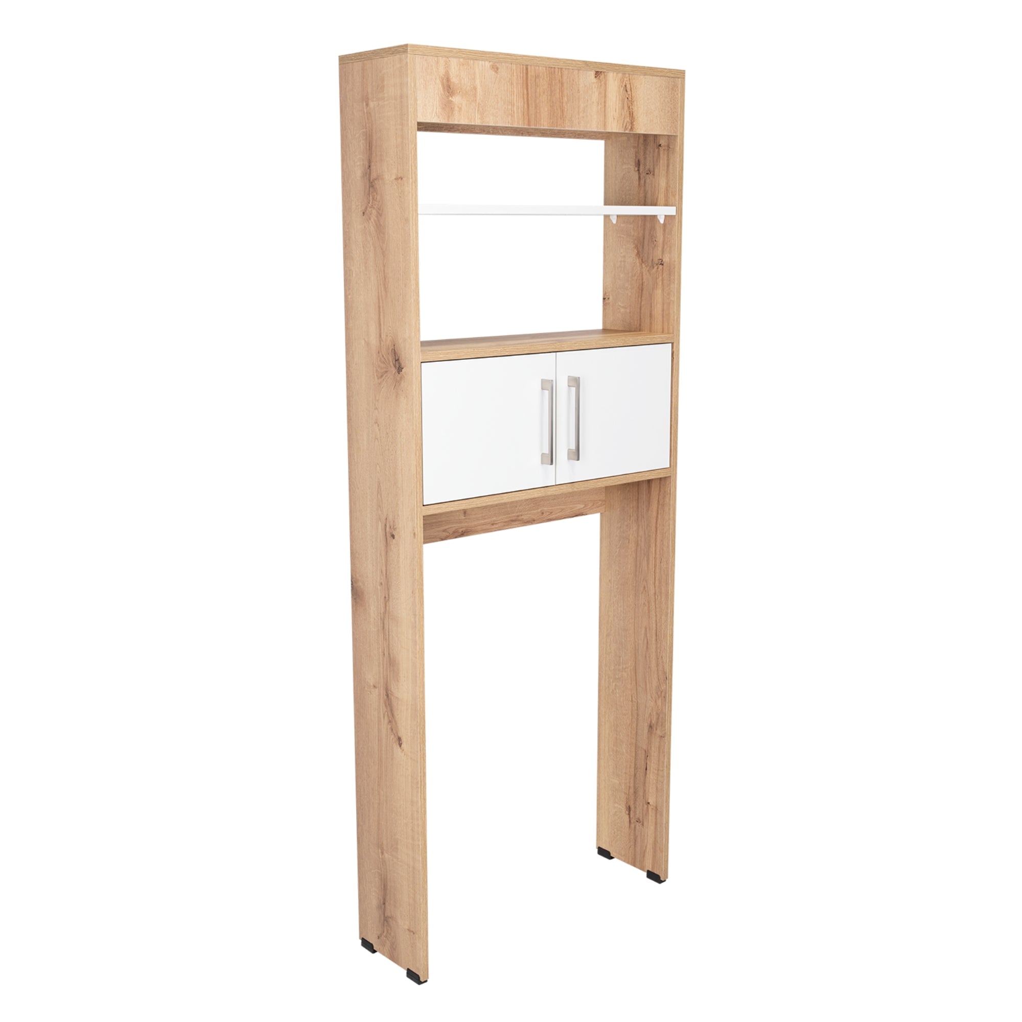 ESTANTE WC MADRID 2 PUERTAS 160X62,4X20,3 CM DUNA Y BLANCO - 6