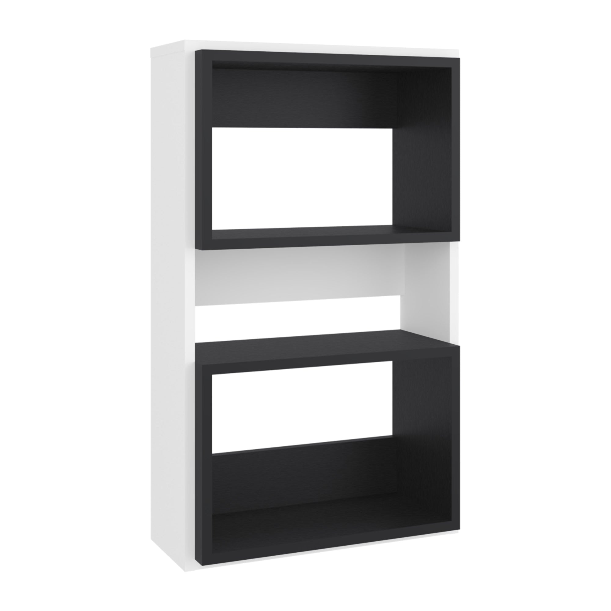MUEBLE AUXILAR MURO BAÑO ECO BLANCO Y WENGUE - 3