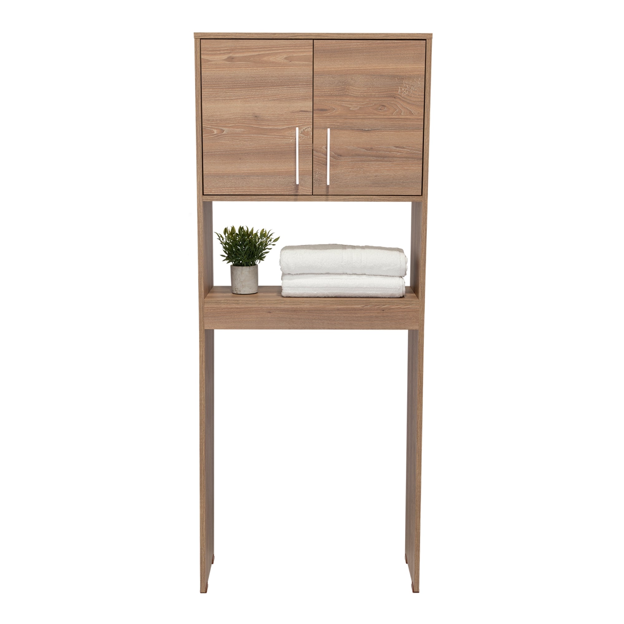 ESTANTE WC BARCELONA 160X63X25,5 CM 2 PUERTAS MIEL - 5