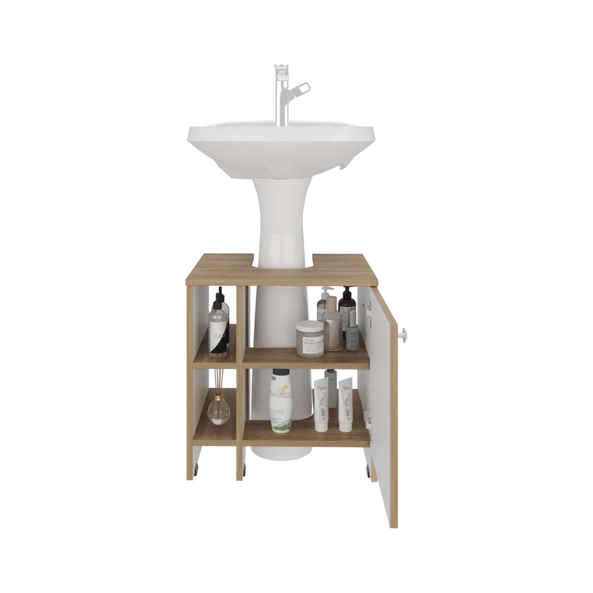 MUEBLE PARA LAVAMANOS 1 PUERTA 50,9X47X37,4 CM FRESNO EUROPEO - 2
