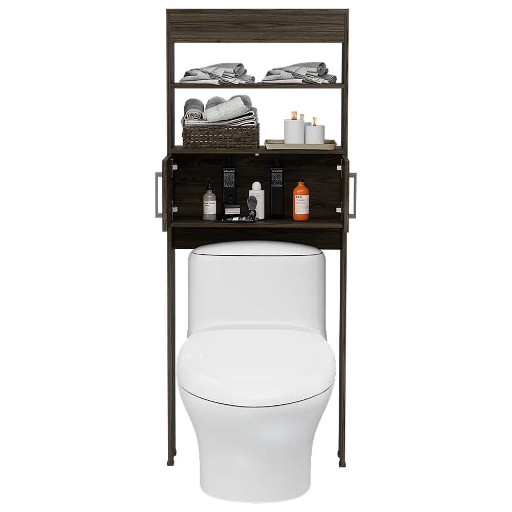 ESTANTE WC MADRID 2 PUERTAS 160X62,4X20,3 CM COÑAC - 2