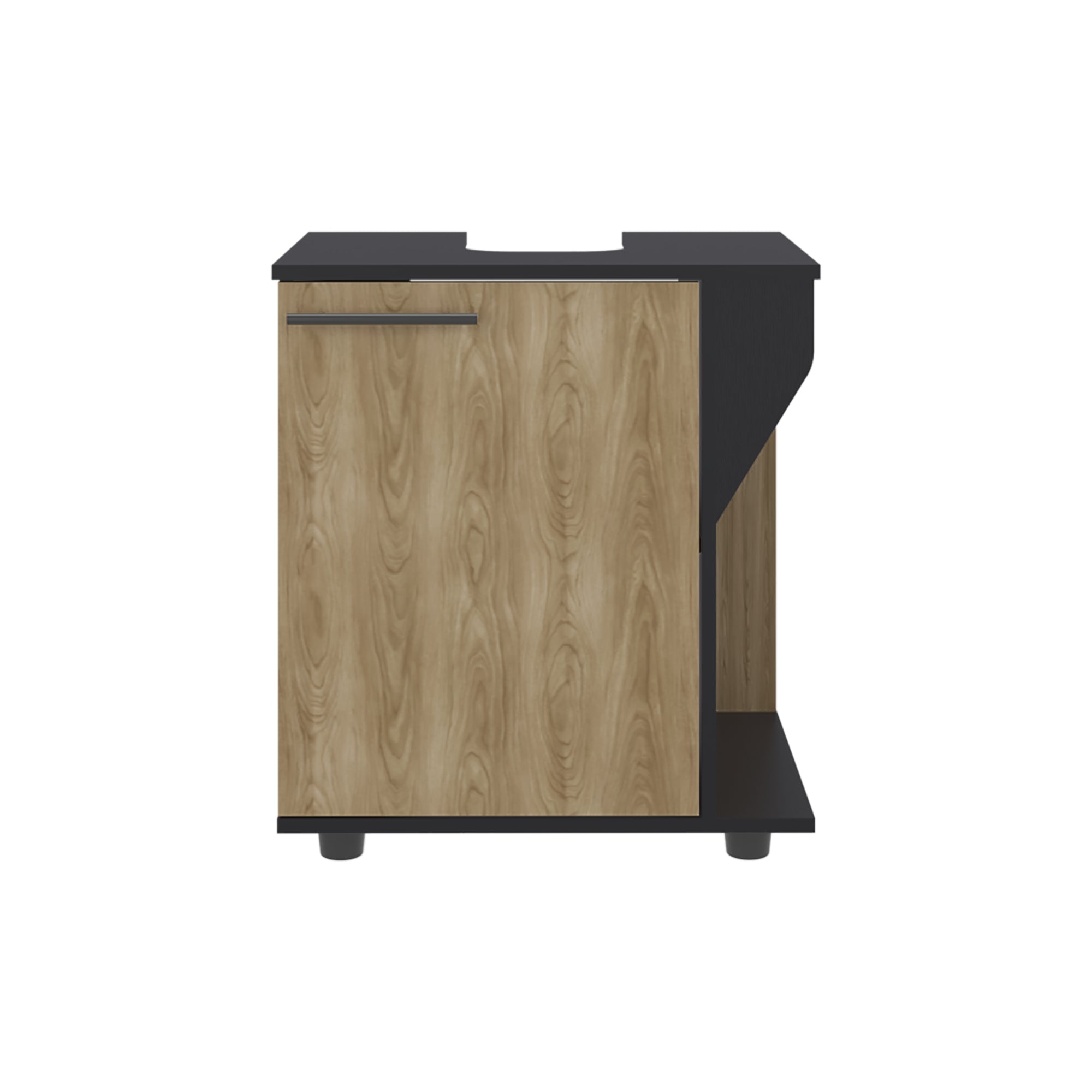 MUEBLE PARA LAVAMANOS PHILLIPS 1 PUERTA WENGUE Y FRESNO - 4