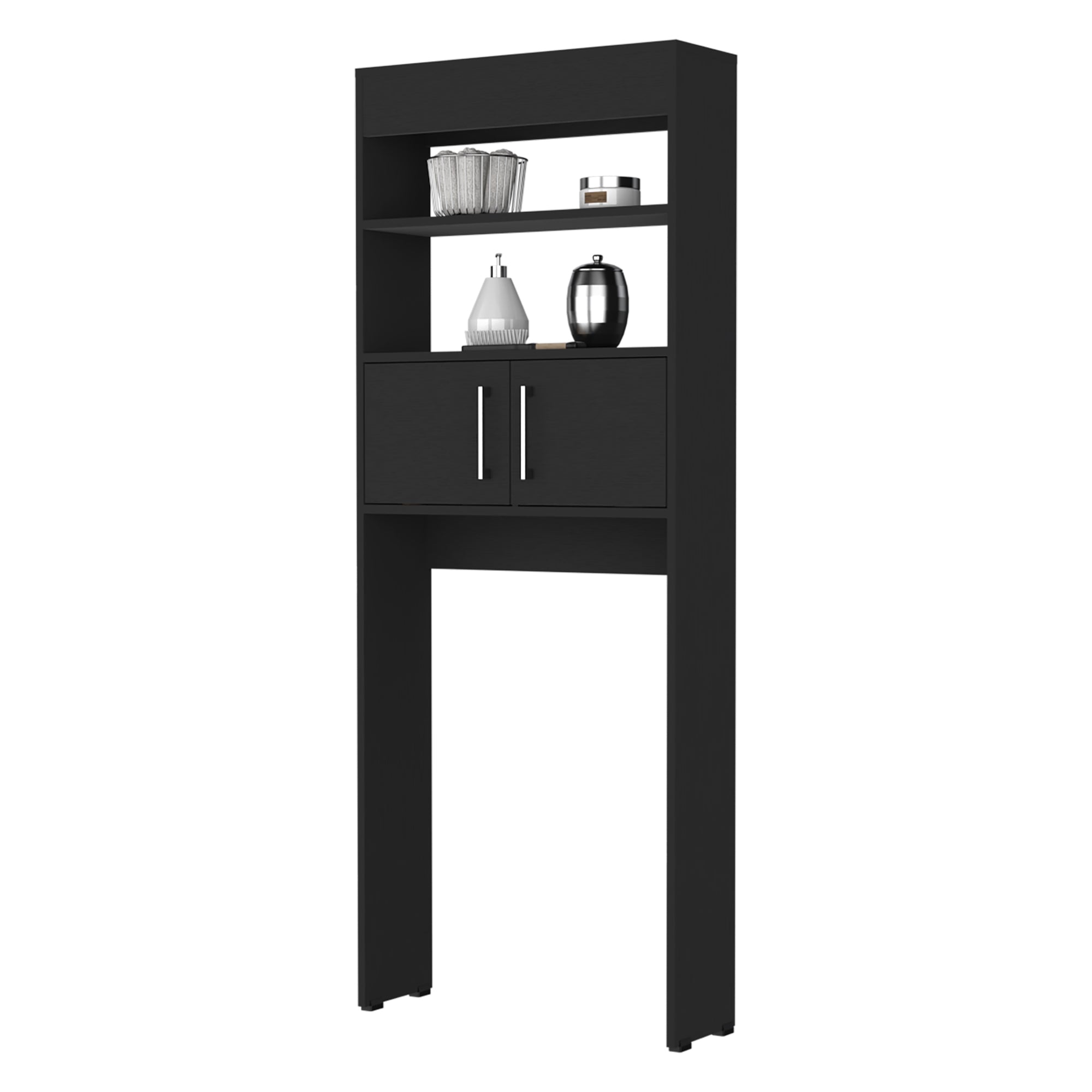 ESTANTE WC MADRID 2 PUERTAS 160X62,4X20,3 CM WENGUE - 1