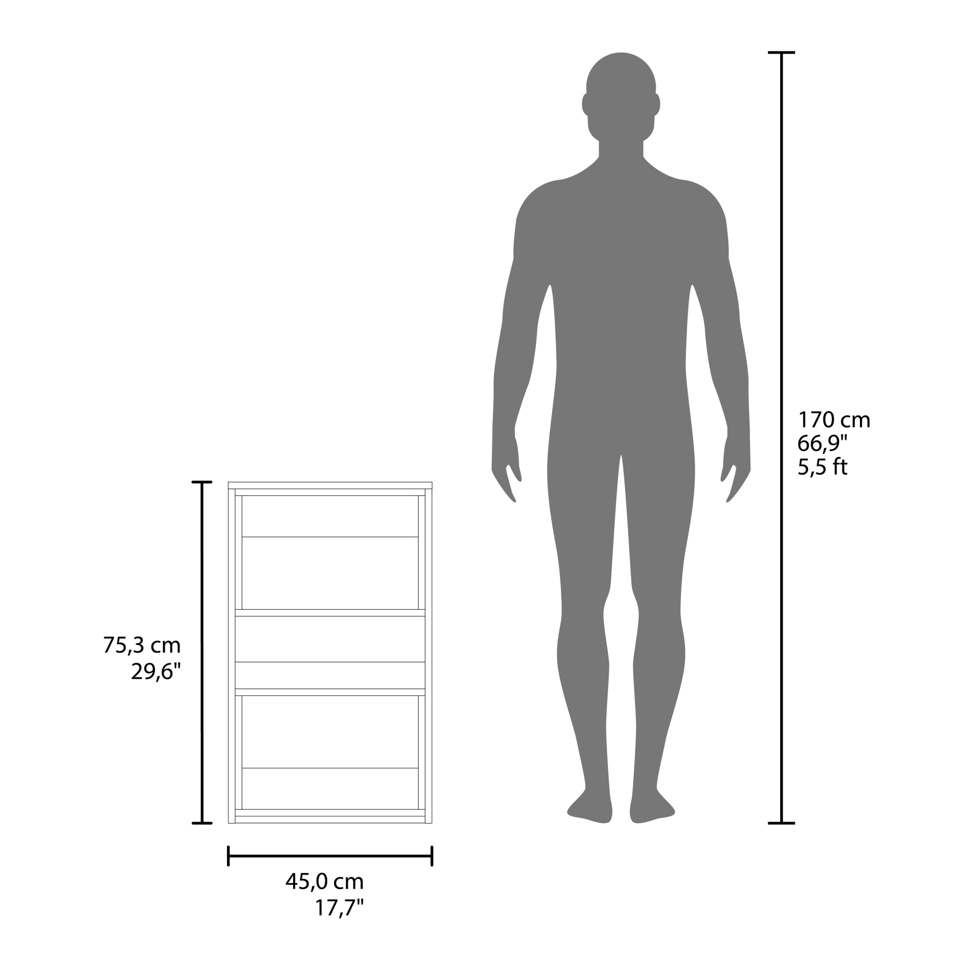 MUEBLE AUXILAR MURO BAÑO ECO BLANCO Y FRESNO - 7
