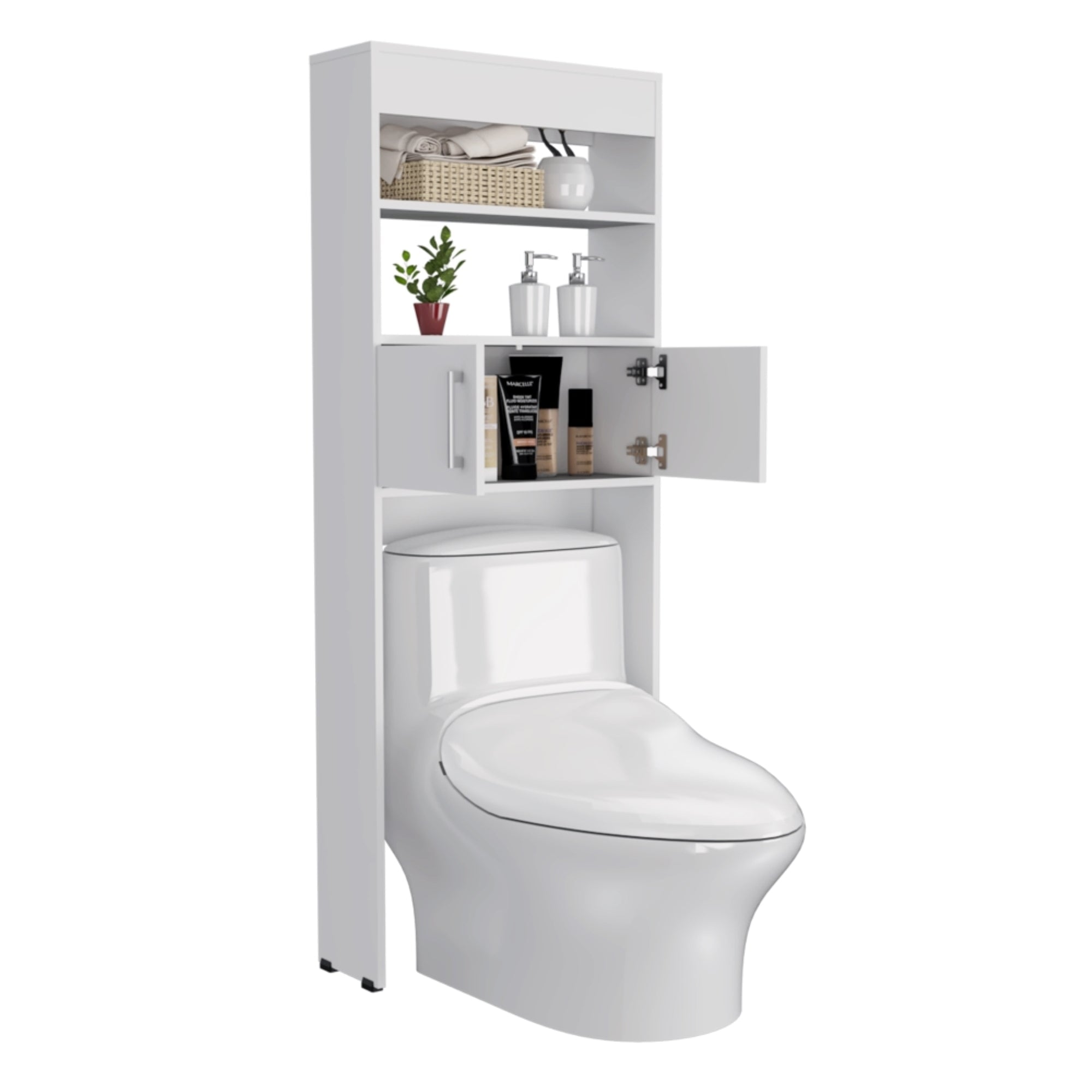 ESTANTE WC MADRID 2 PUERTAS 160X62,4X20,3 CM BLANCO - 1