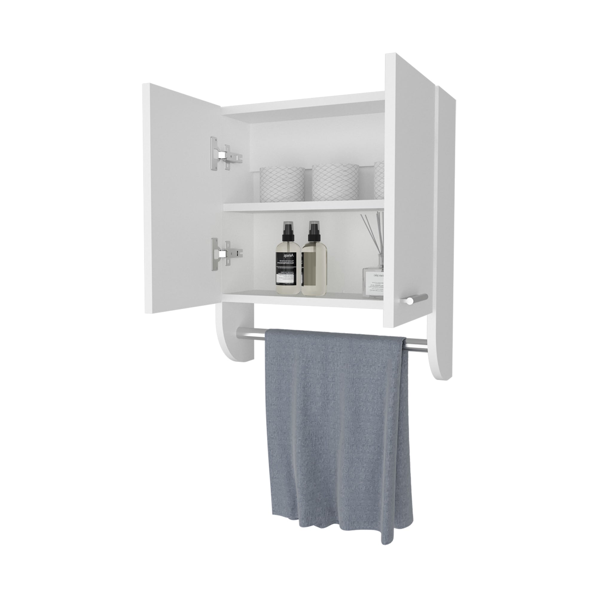 BOTIQUIN 2 PUERTAS BATH BLANCO 50X45X14,5 CM CON ESPEJO - 2