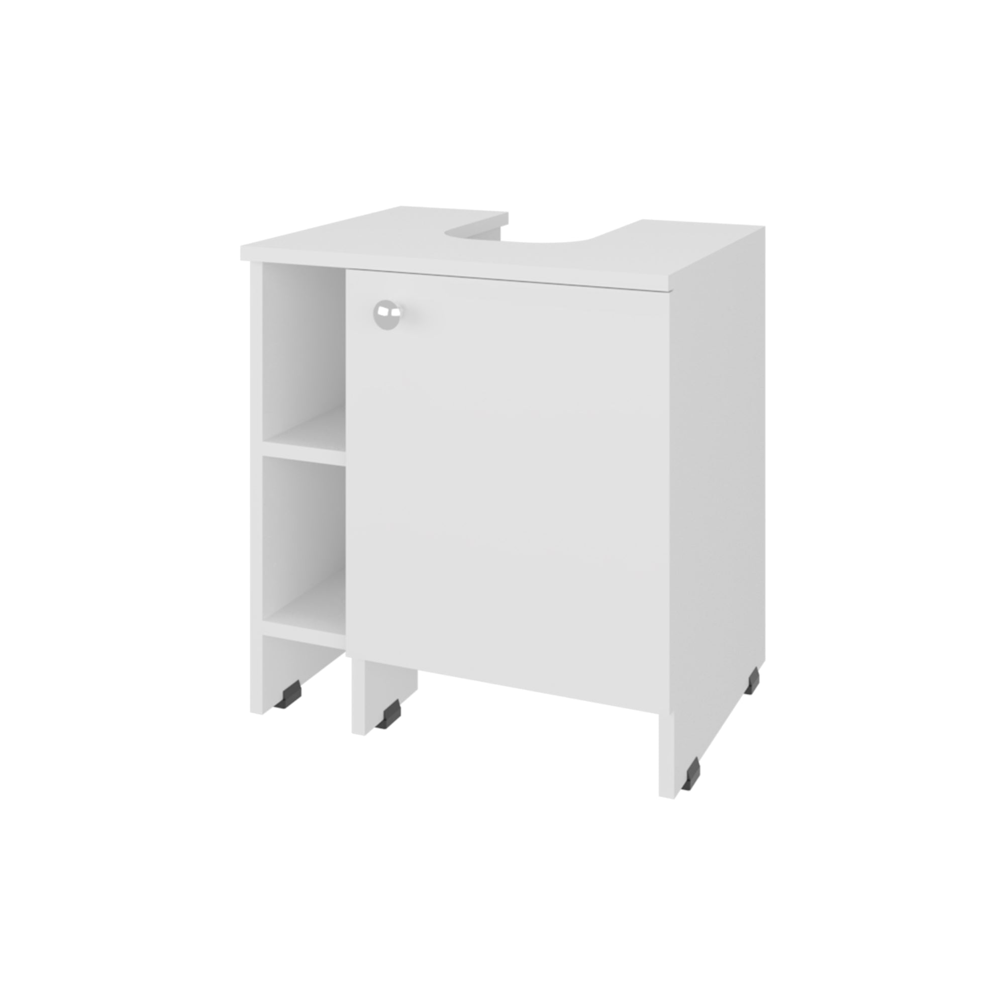 MUEBLE PARA LAVAMANOS BATH 1 PUERTA 50,9X47X37,4 CM BLANCO - 3