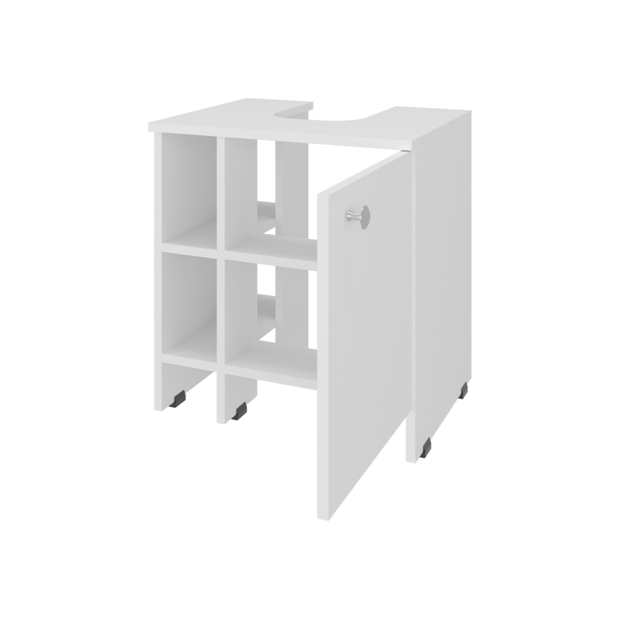MUEBLE PARA LAVAMANOS BATH 1 PUERTA 50,9X47X37,4 CM BLANCO - 4