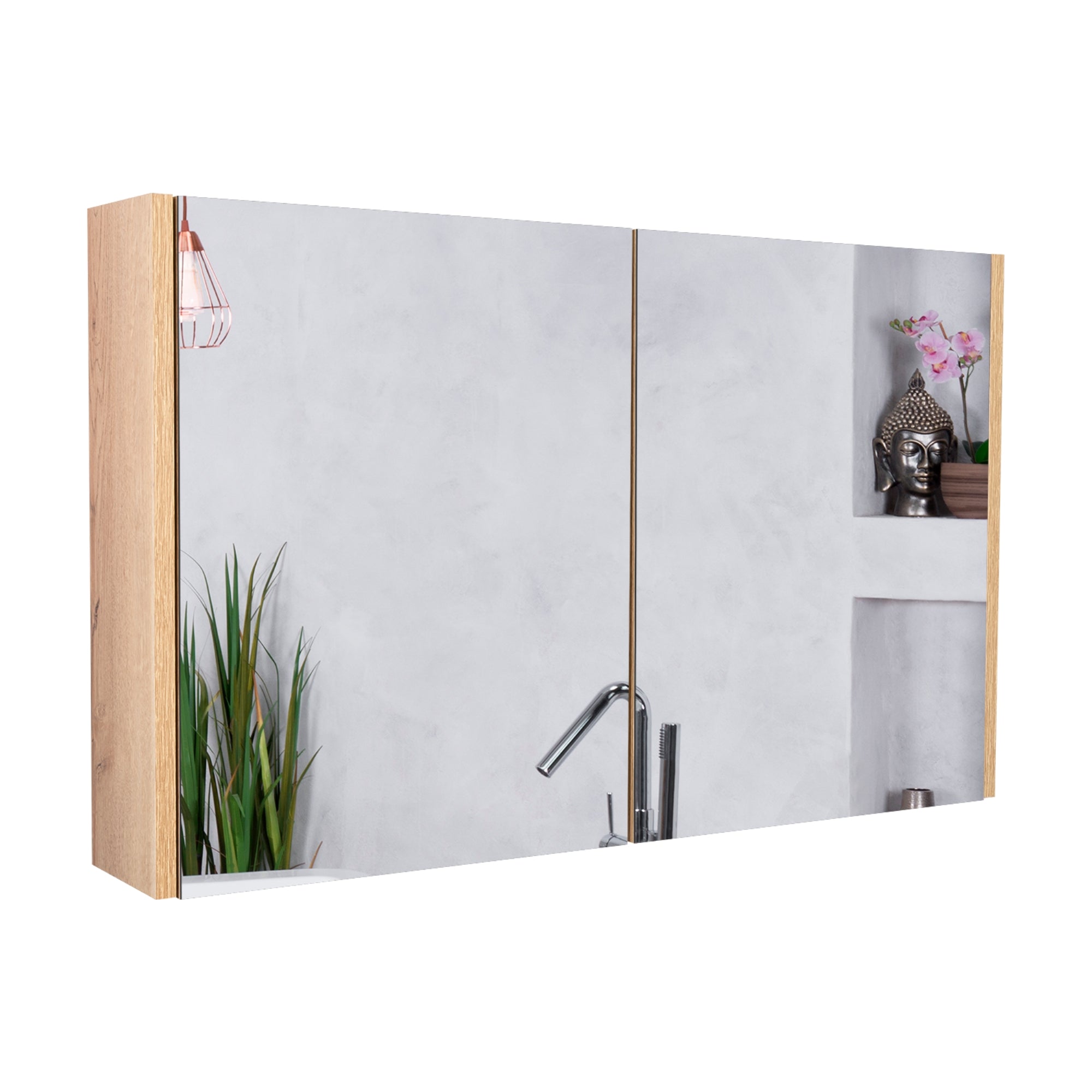 BOTIQUIN 2 PUERTAS DUNA 50X80X14,1 CM CON ESPEJO - 3