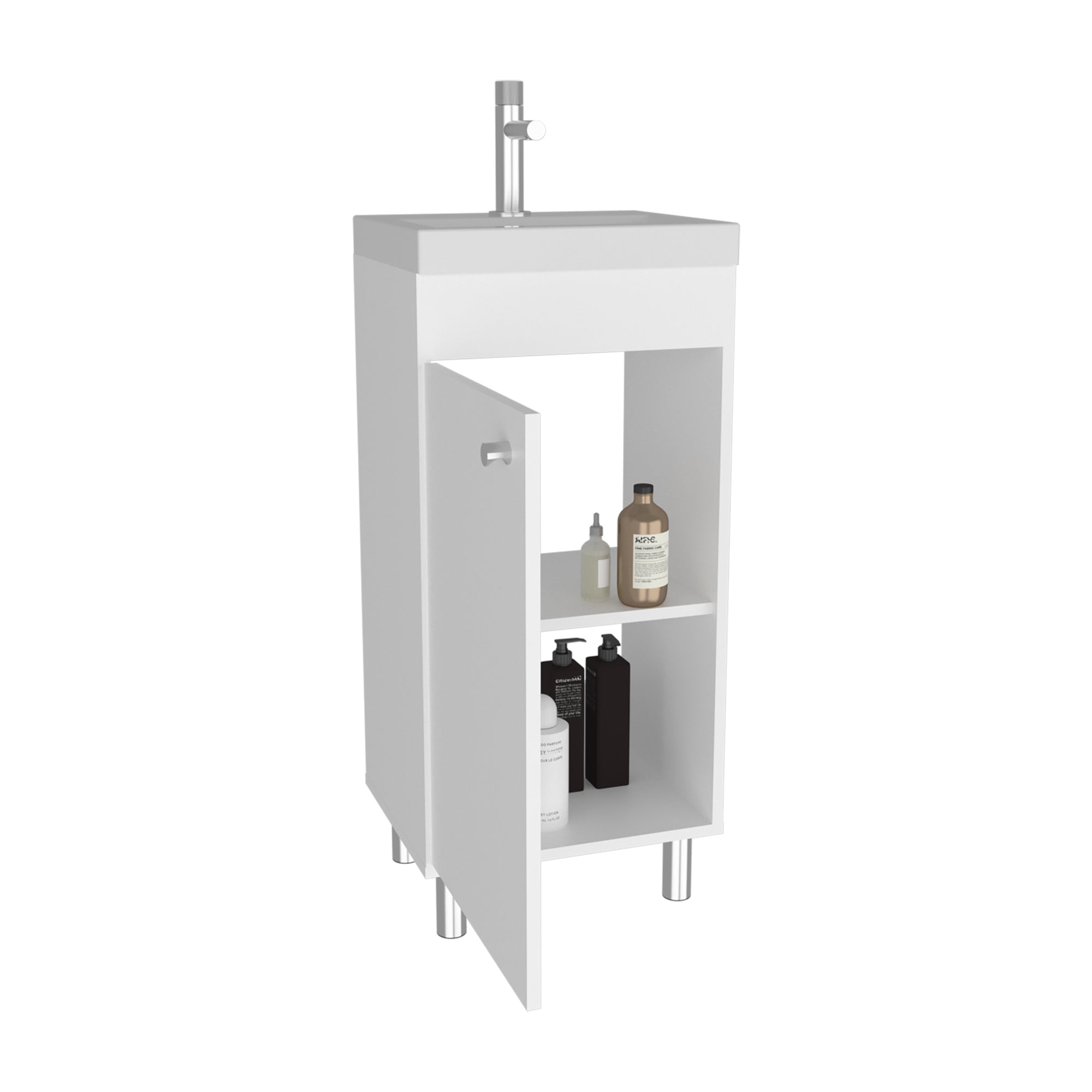 VANITORIO RIVERA 1 PUERTA 84X32X40,2 CM BLANCO - 2