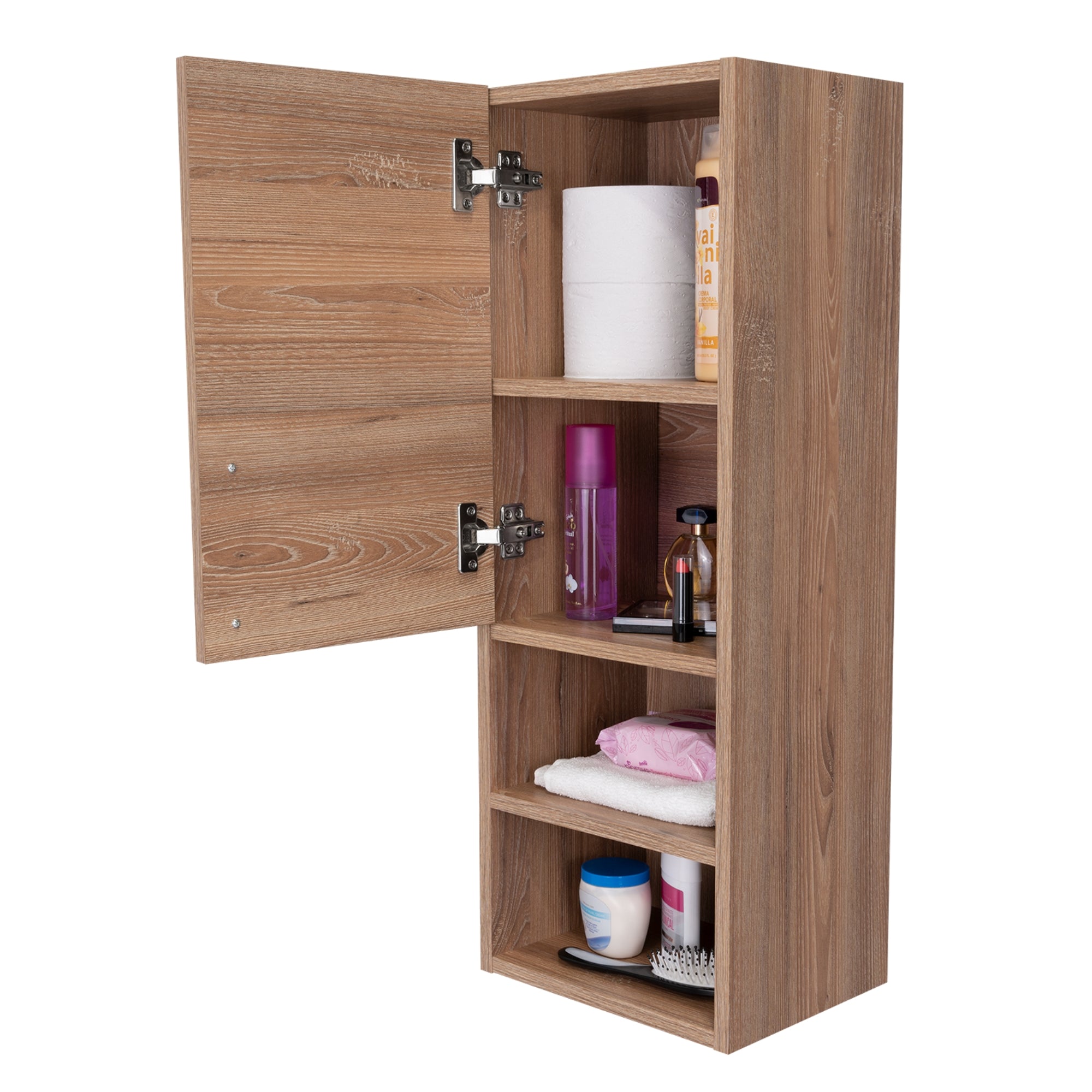 MUEBLE AUXILIAR BAÑO MURO BARCELONA 1 PUERTA MIEL - 1