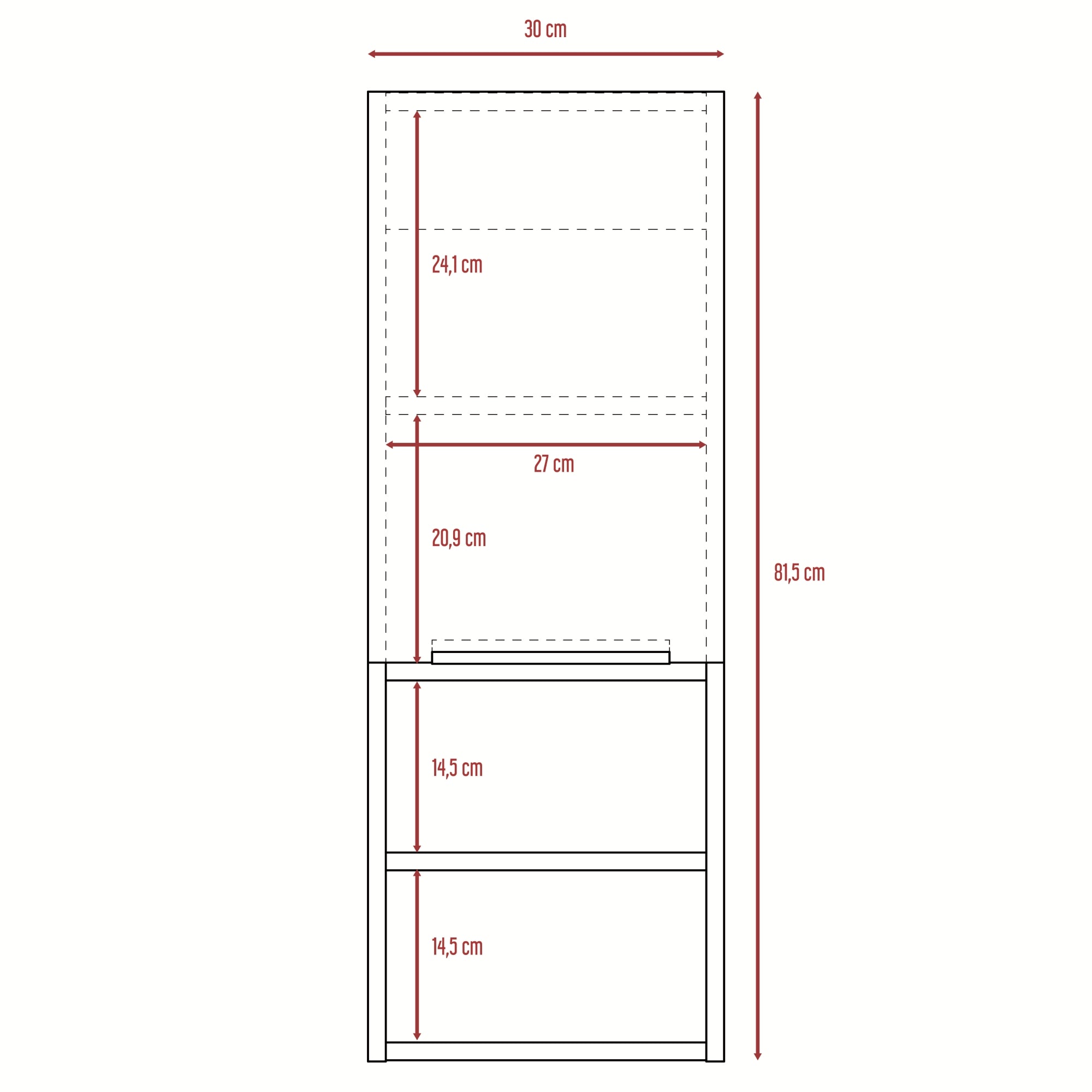 MUEBLE AUXILIAR BAÑO MURO BARCELONA 1 PUERTA MIEL - 9