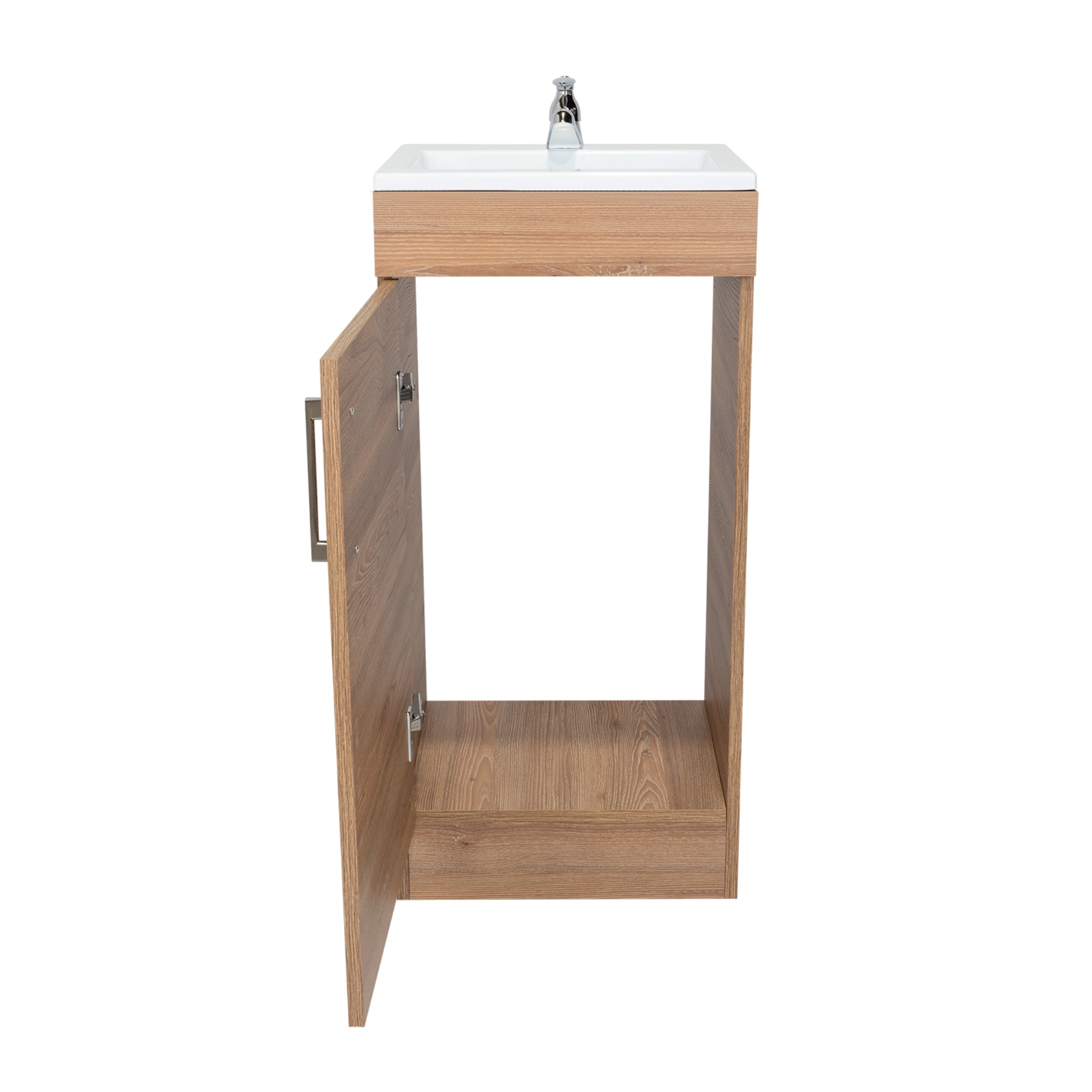 MUEBLE VANITORIO MADRID 1 PUERTA MIEL CON LAVAMANOS - 6