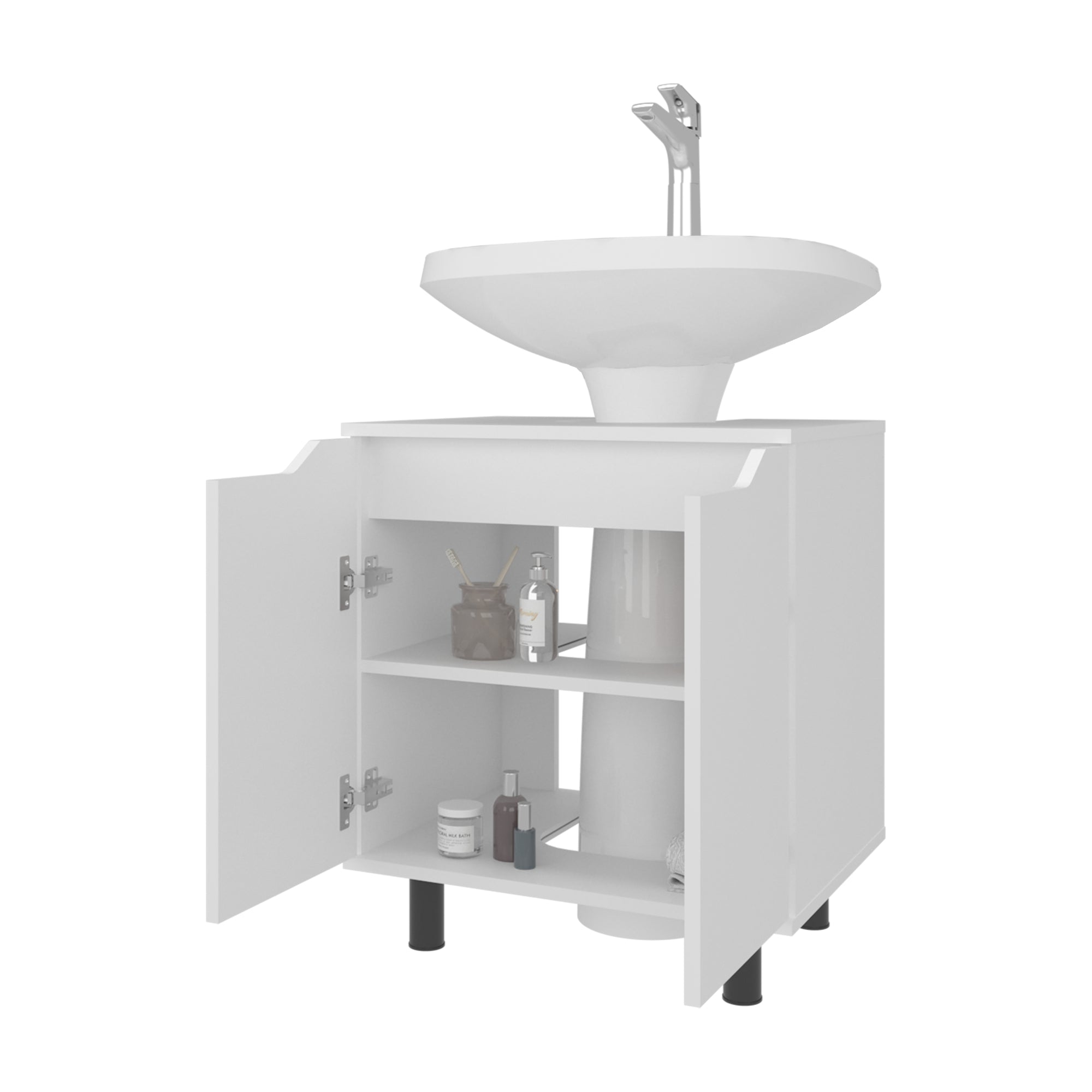 MUEBLE PARA LAVAMANOS MARLO 2 PUERTAS BLANCO - 2