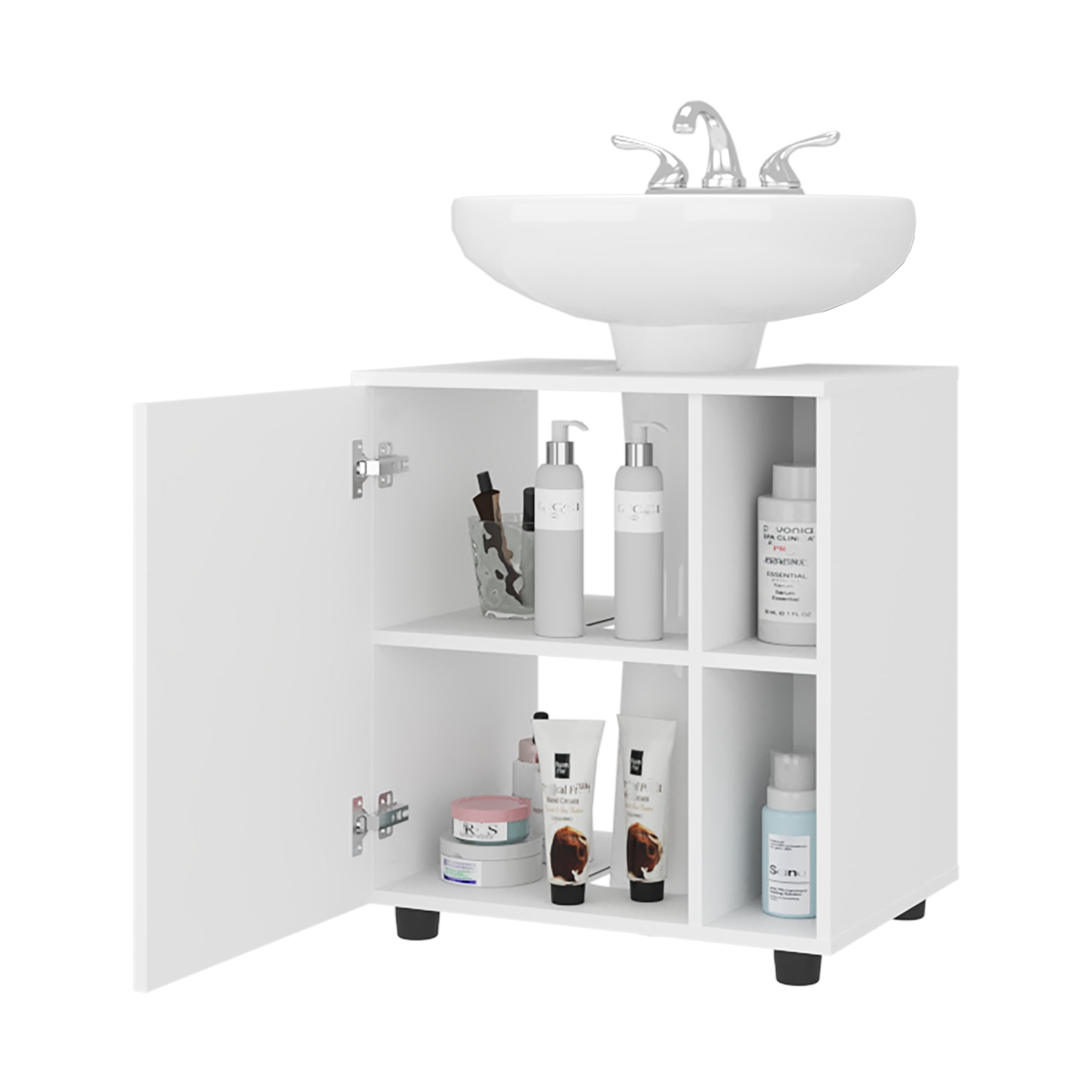 MUEBLE PARA LAVAMANOS PASCUALE 1 PUERTA BLANCO - 5