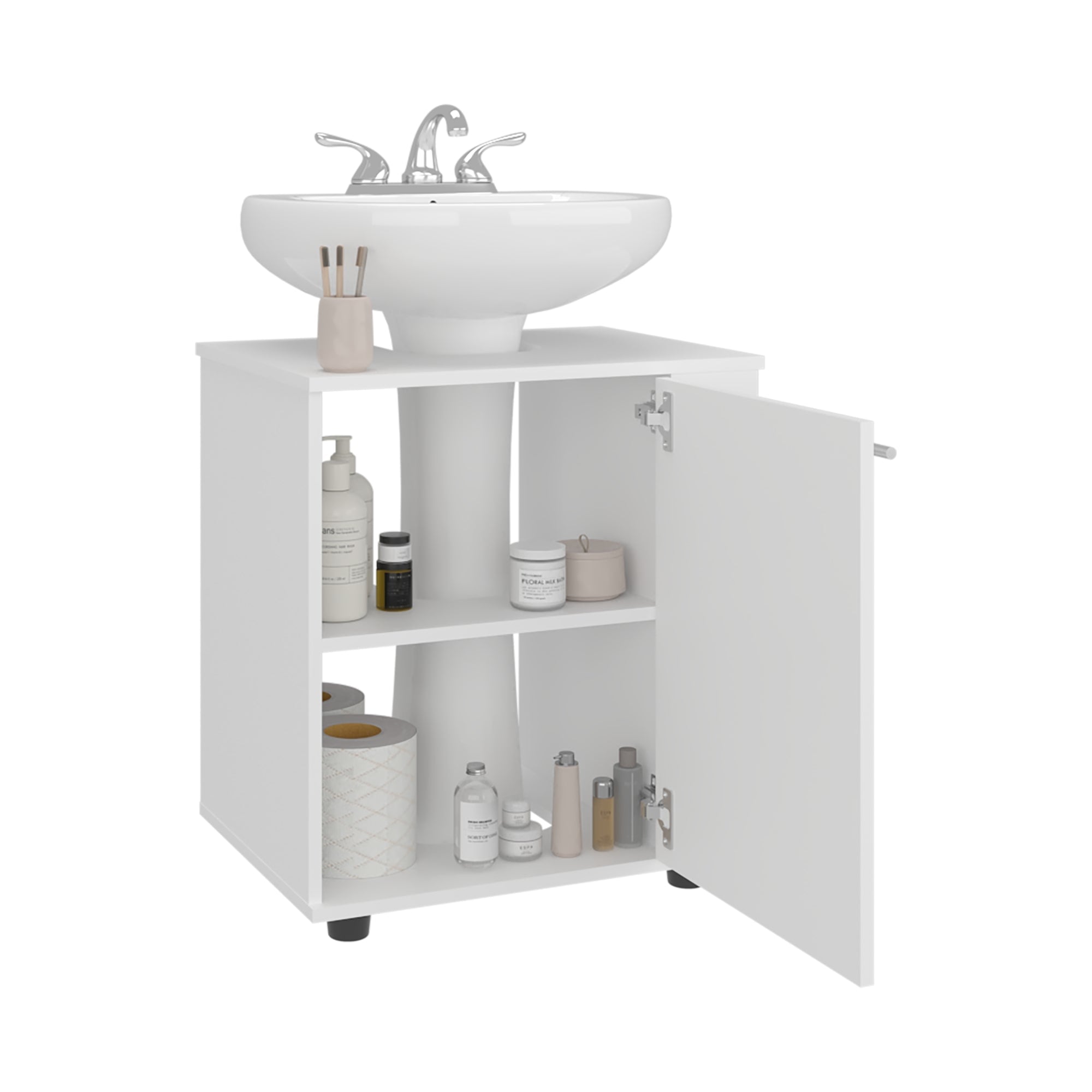 MUEBLE PARA LAVAMANOS PHILLIPS 1 PUERTA BLANCO - 5