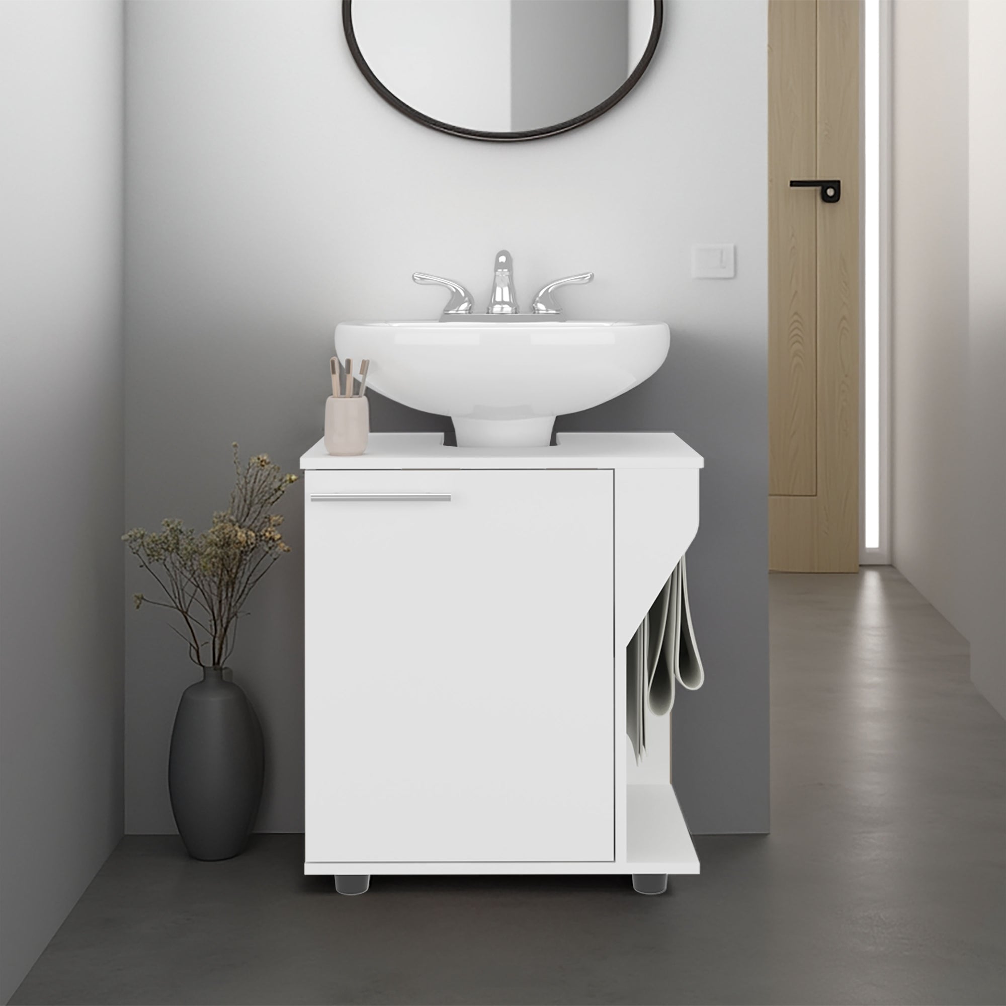 MUEBLE PARA LAVAMANOS PHILLIPS 1 PUERTA BLANCO - 6