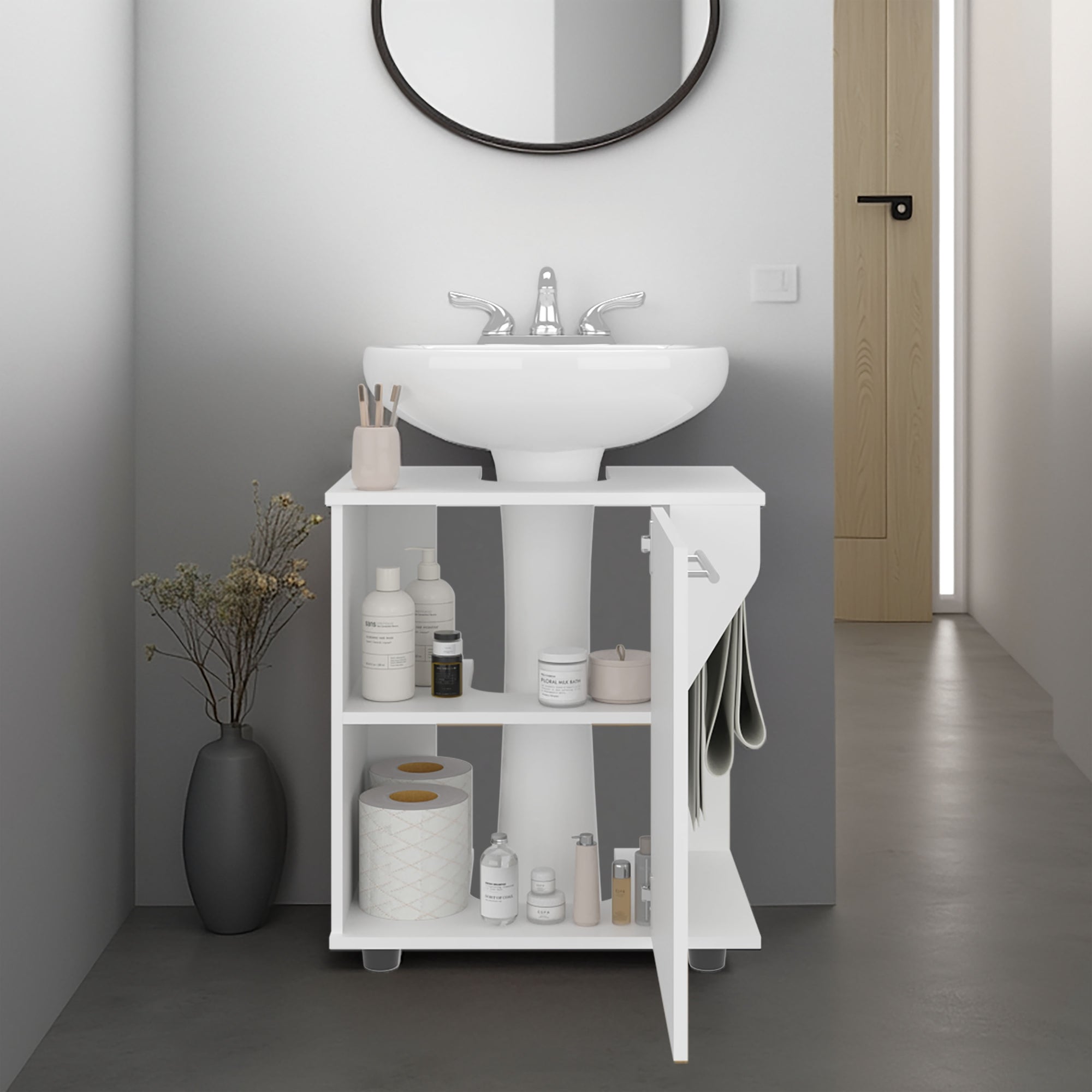 MUEBLE PARA LAVAMANOS PHILLIPS 1 PUERTA BLANCO - 7