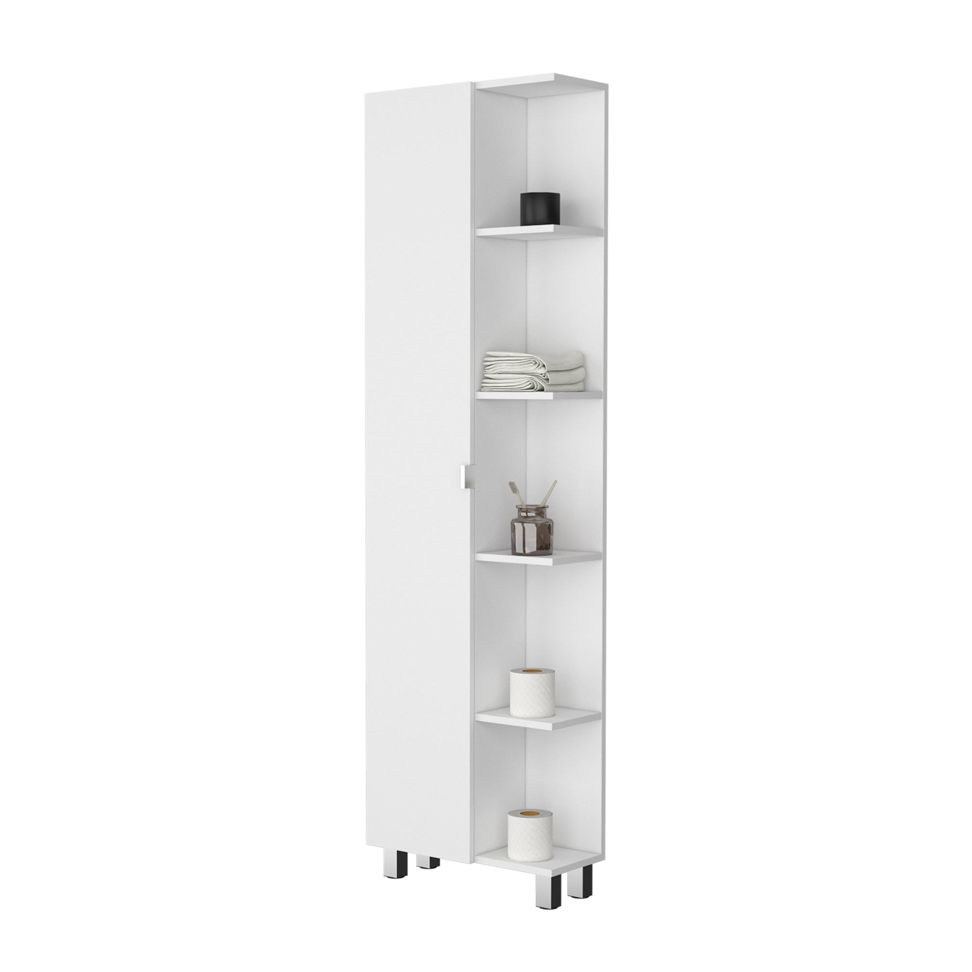 ESTANTE ORGANIZADOR DE BAÑO BATH 1 PUERTA BLANCO - 1