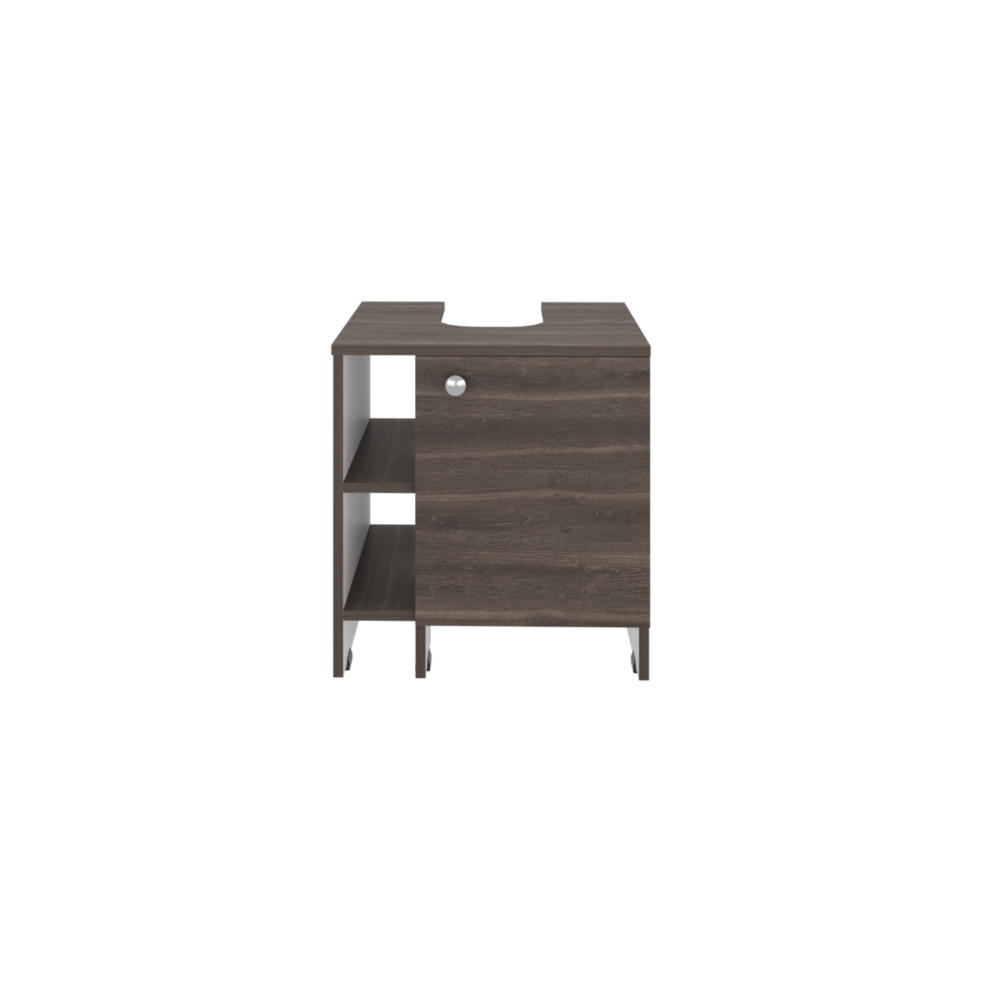 MUEBLE PARA LAVAMANOS 1 PUERTA 50,9X47X37,4 CM MILAN Y BLANCO - 4